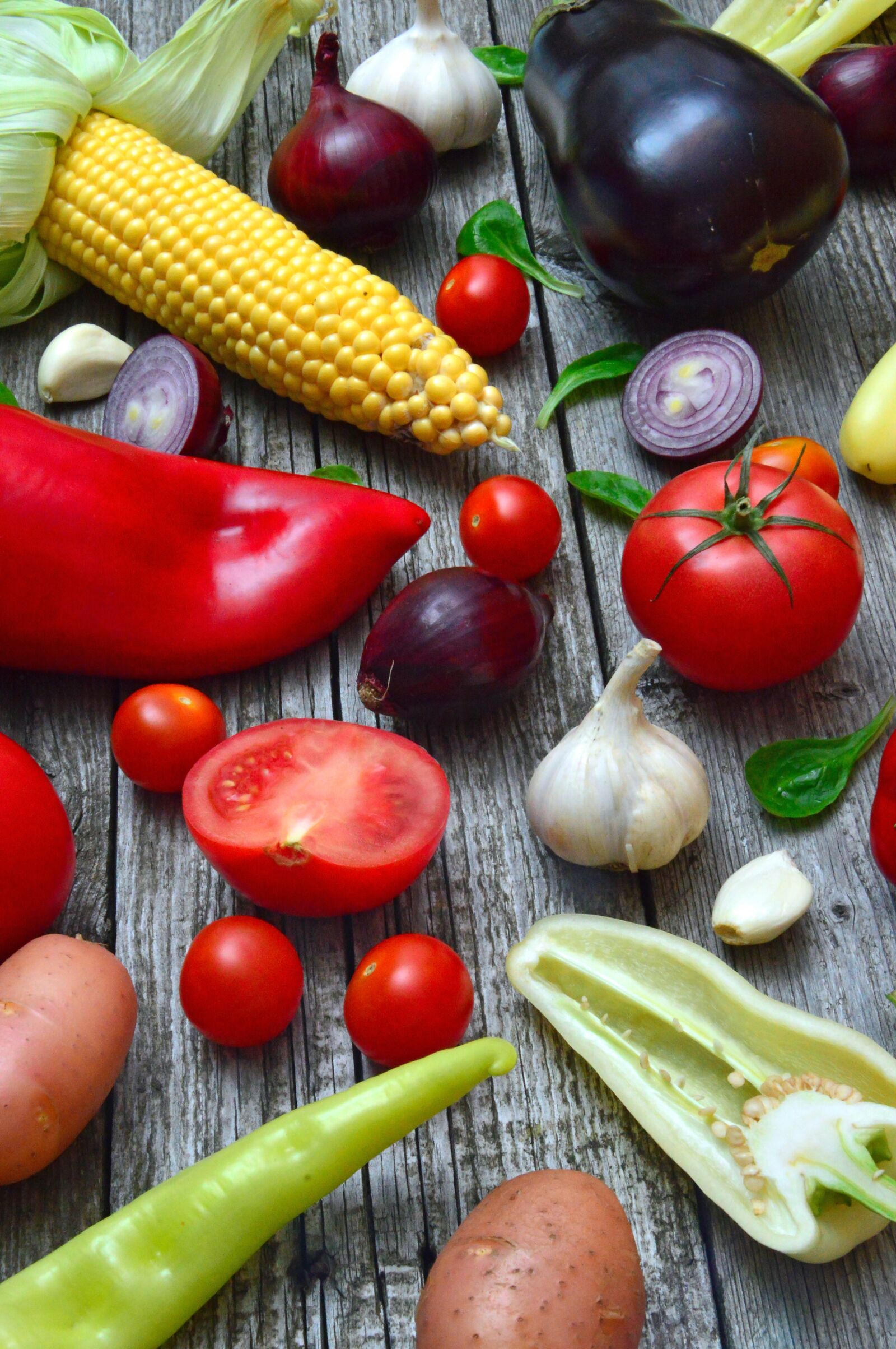 Nikon D3200 sample photo. Vegetables, pepper, tomatoes photography