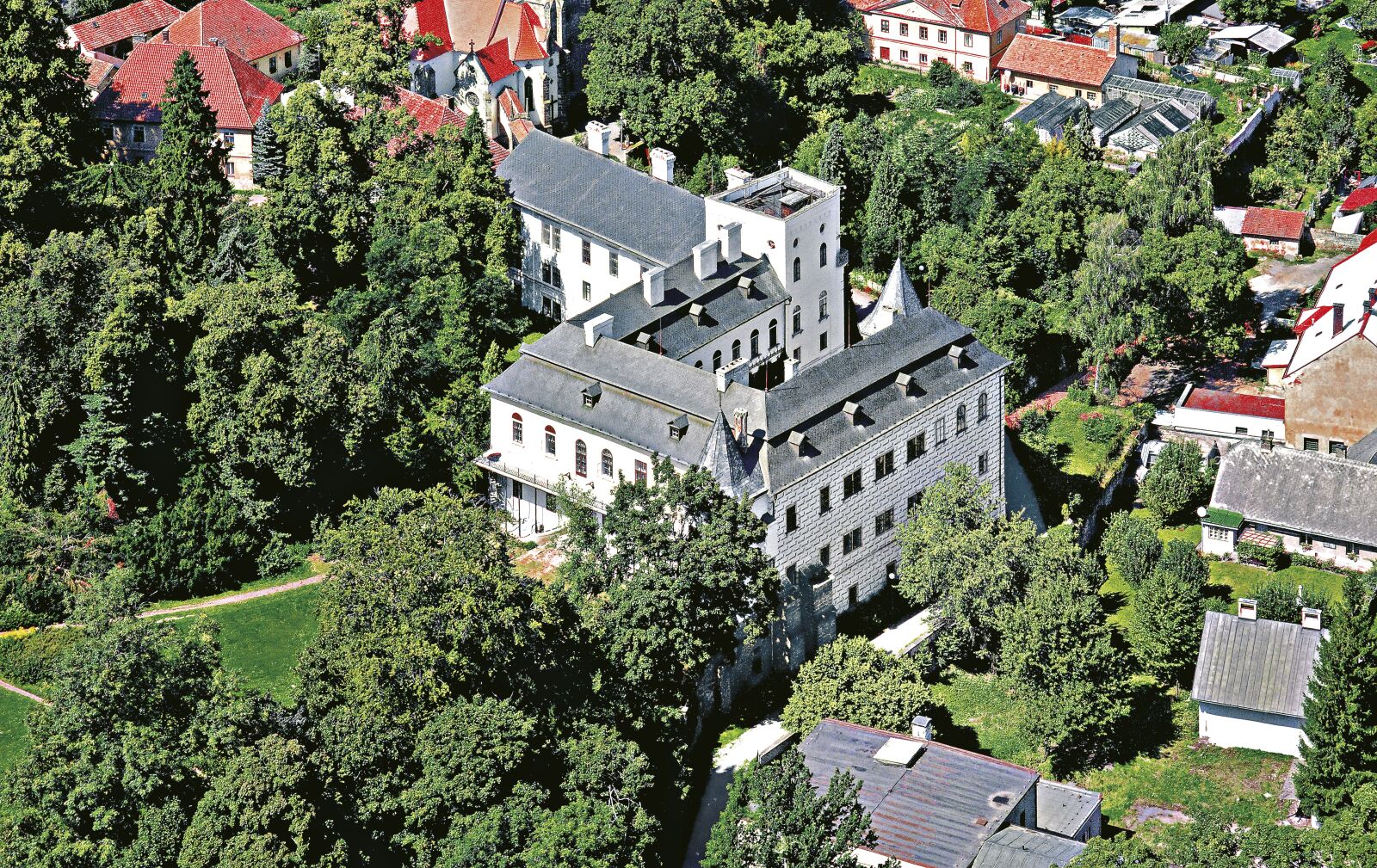 Canon EOS 50D sample photo. Castle, pardubice city, aerial photography