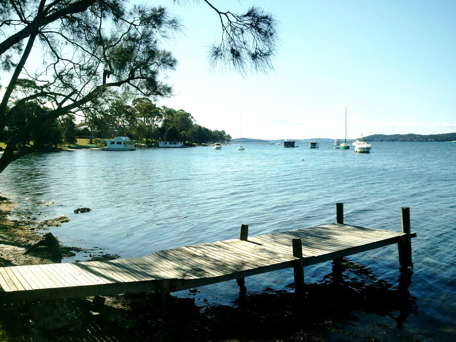 Samsung Galaxy S sample photo. Lake, jetty, lake macquarie photography