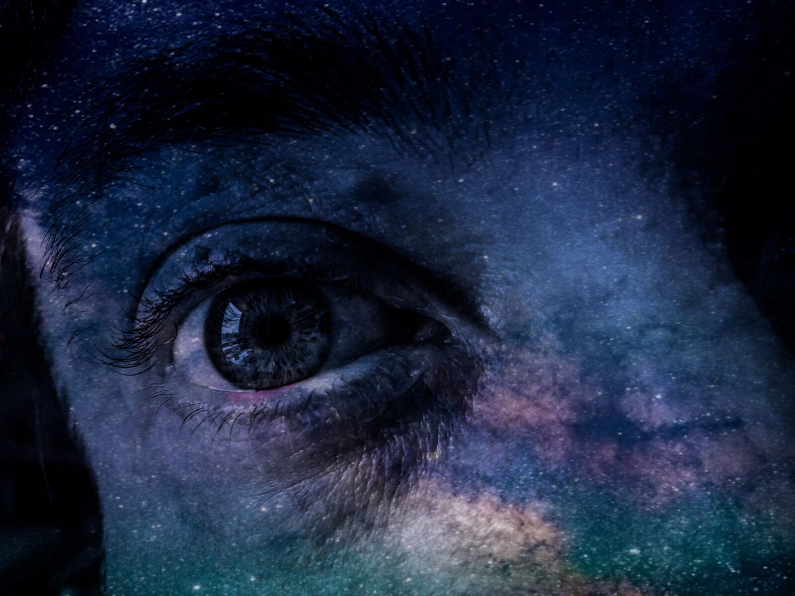 Samsung Galaxy S10+ sample photo. Eye, galaxy, space photography