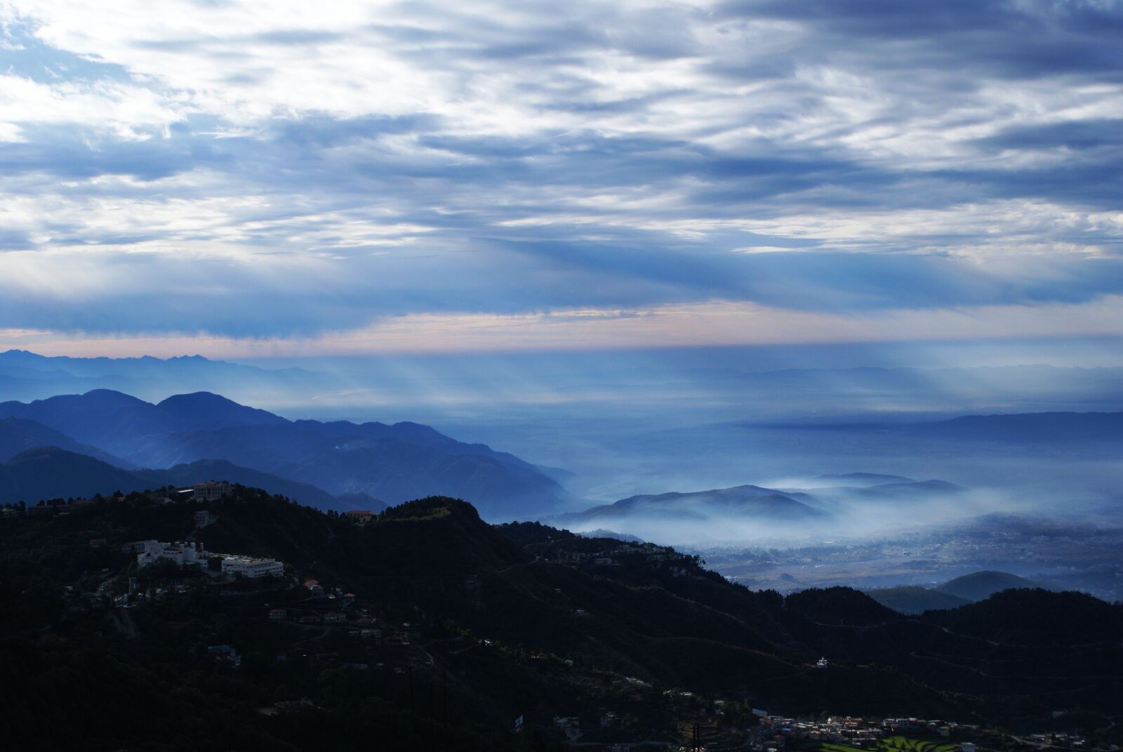 Sony Alpha DSLR-A100 sample photo. Mountain, clouds sky, shade photography