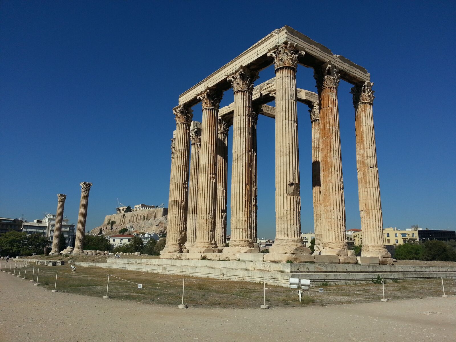 Samsung Galaxy S3 sample photo. Athena, columns, ancient photography