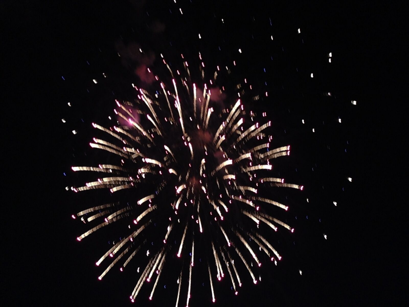 iPhone 5c back camera 4.12mm f/2.4 sample photo. Fireworks photography