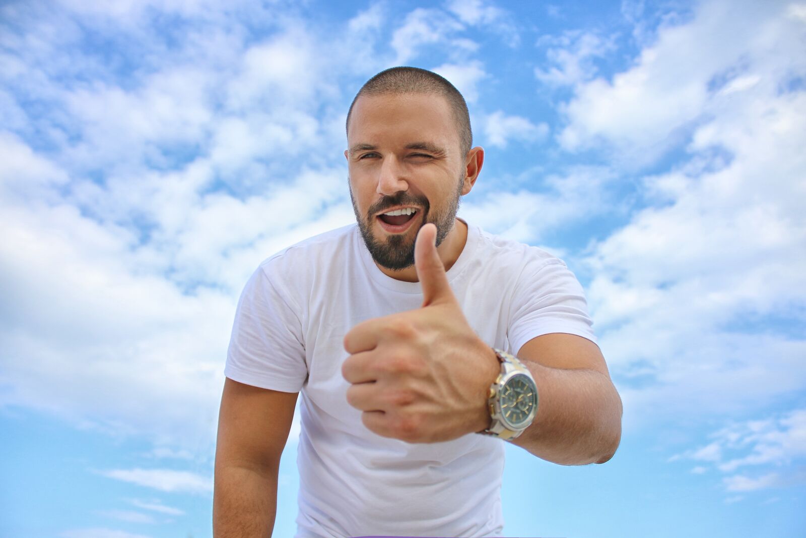 Canon EOS 70D sample photo. Young man, blue sky photography