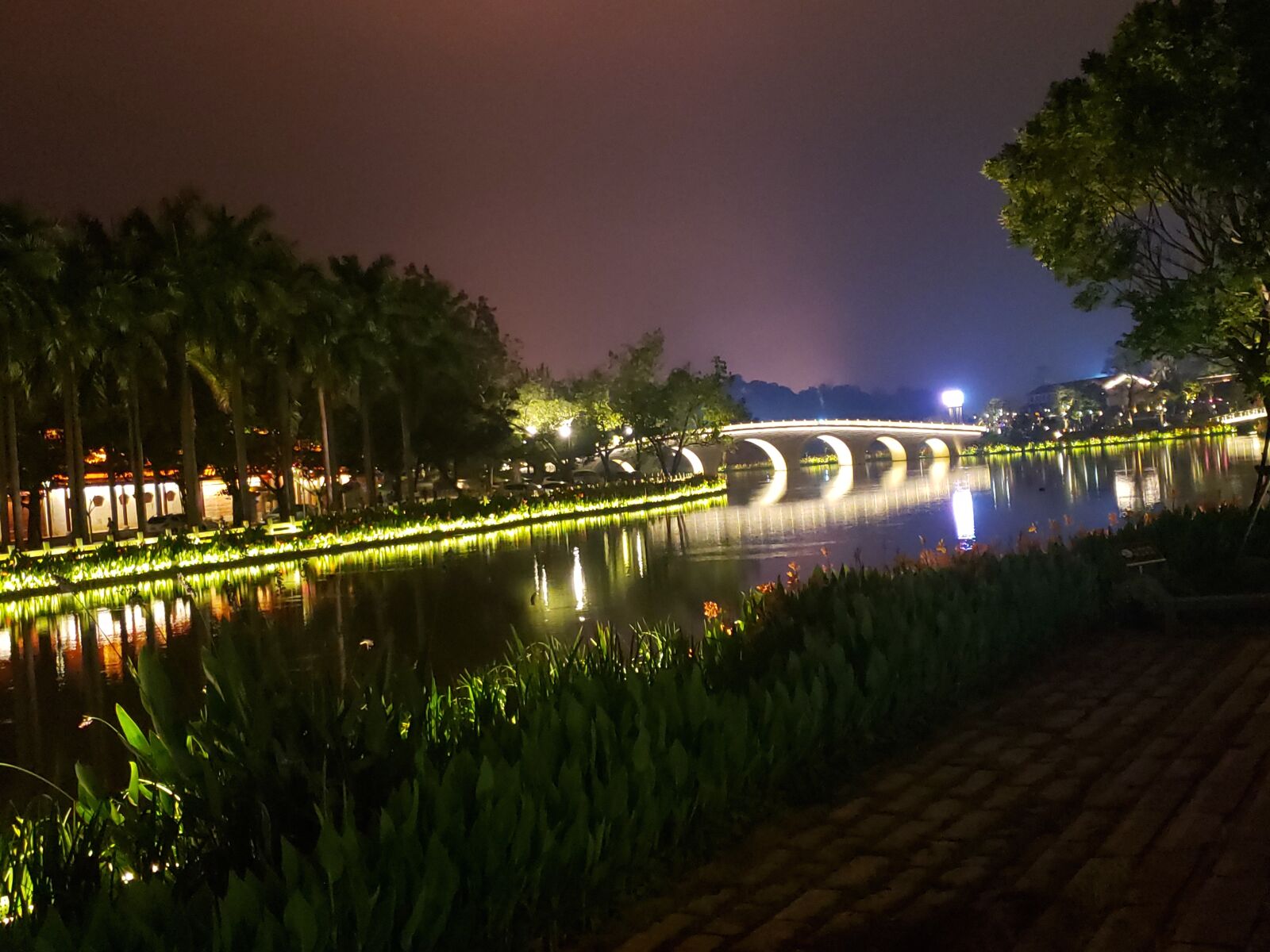 Samsung Galaxy S9+ sample photo. Travel, bridge, night photography