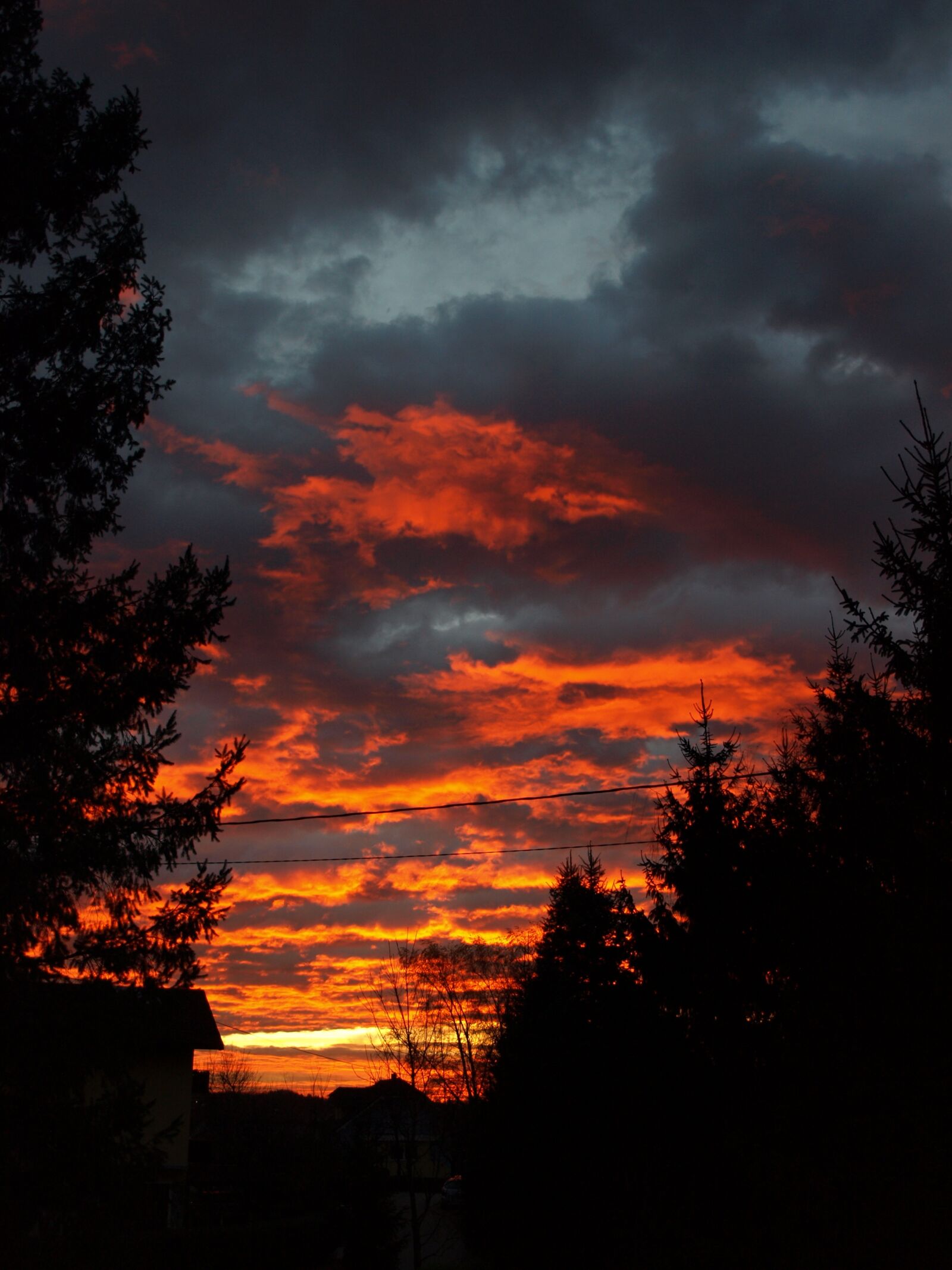 Olympus E-510 (EVOLT E-510) sample photo. Sunset, orange, sky photography