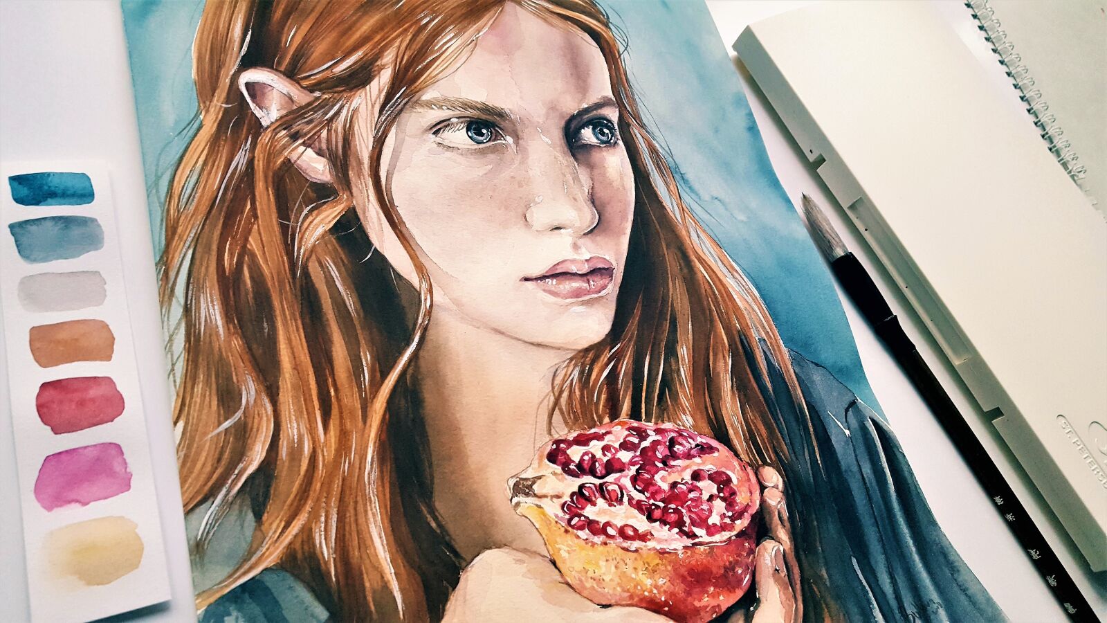 Samsung Galaxy S6 sample photo. Art, painting, woman photography