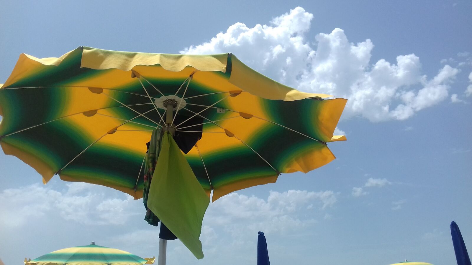Samsung Galaxy J3(2016) sample photo. Sky, sea, beach umbrella photography