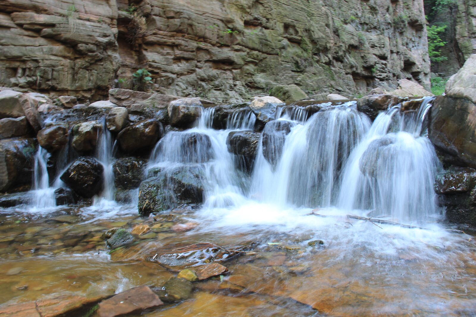 Canon EOS 600D (Rebel EOS T3i / EOS Kiss X5) sample photo. Falls, mountain, brooks photography