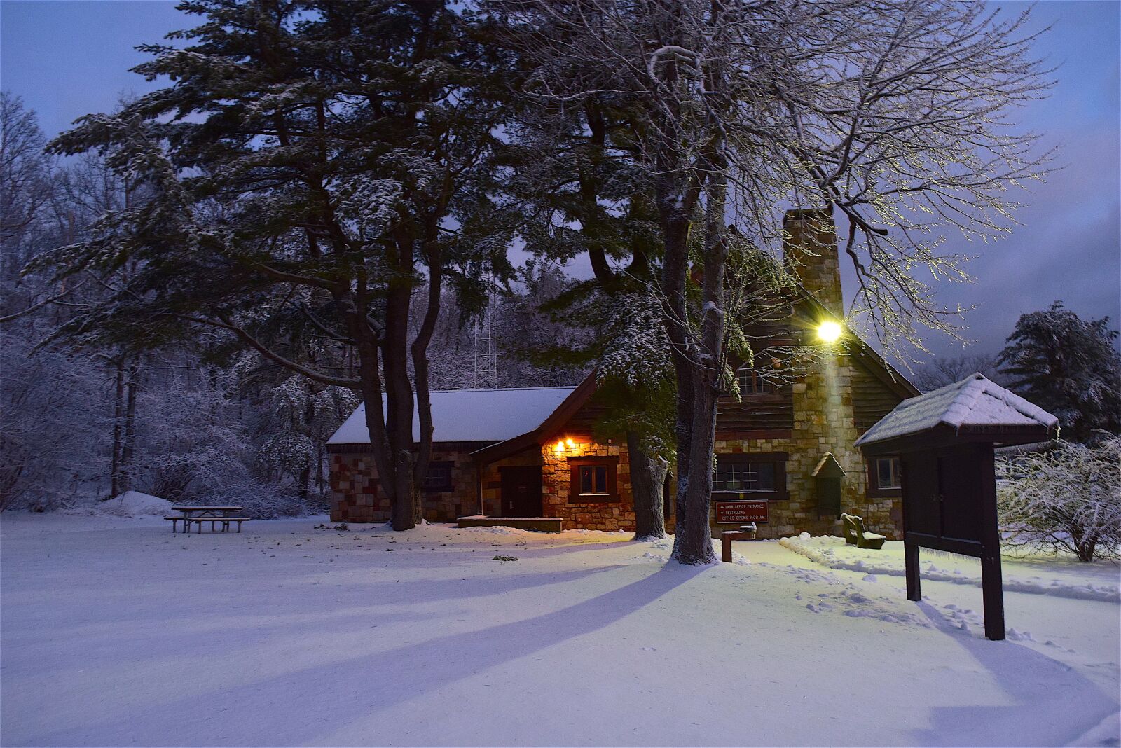 Nikon D3300 sample photo. Winter, park, stone building photography