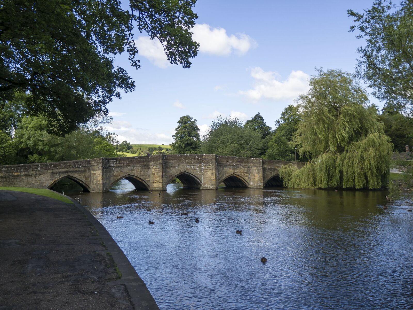 Olympus OM-D E-M10 II sample photo. Bakewell, england, bridge photography