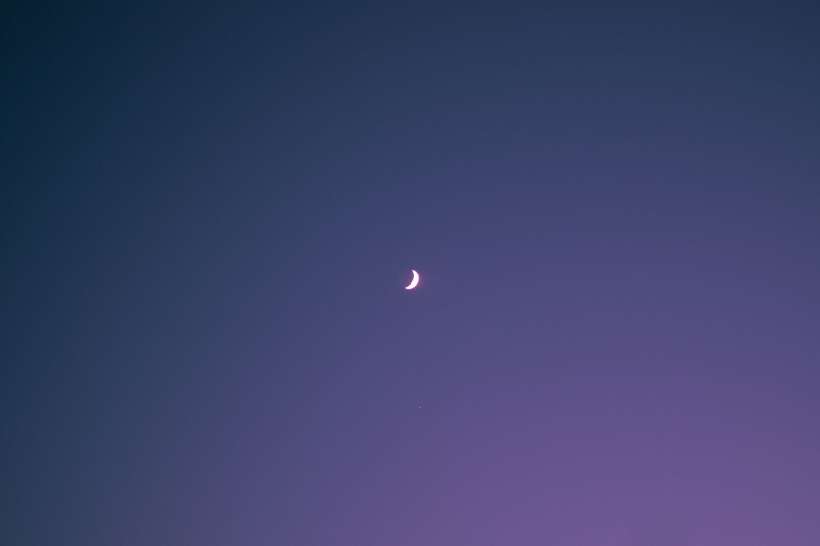 Nikon D5600 sample photo. Moon, purple, nightsky photography