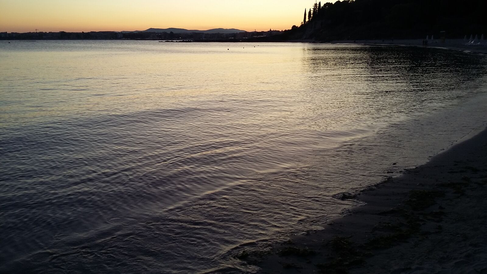 Samsung Galaxy A3 sample photo. Sea, bay, sunset photography