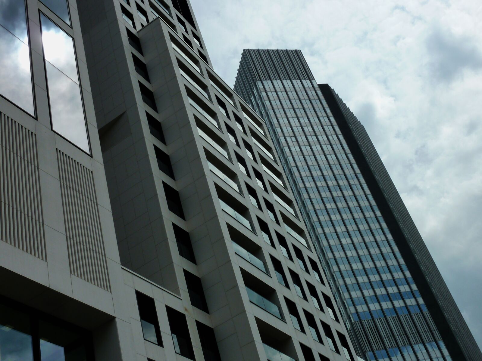 Panasonic DMC-TZ7 sample photo. Skyscraper, glass facade, building photography