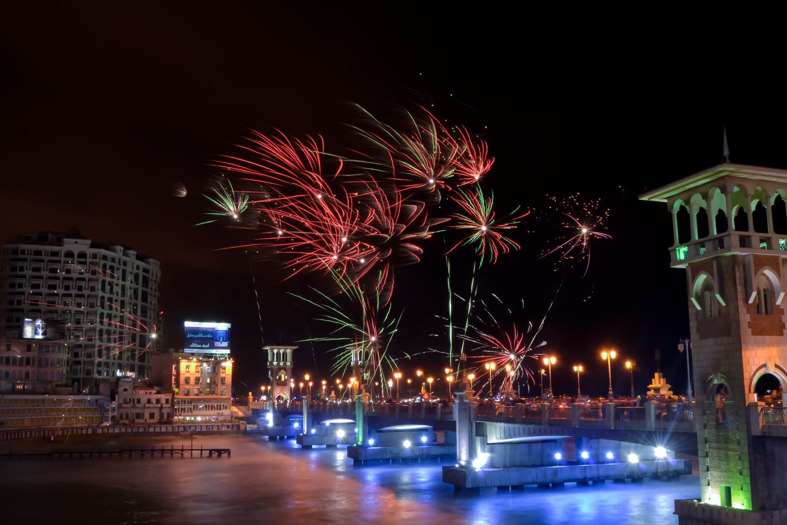 Nikon D3200 sample photo. Stanley bridge, alexandria, egypt photography