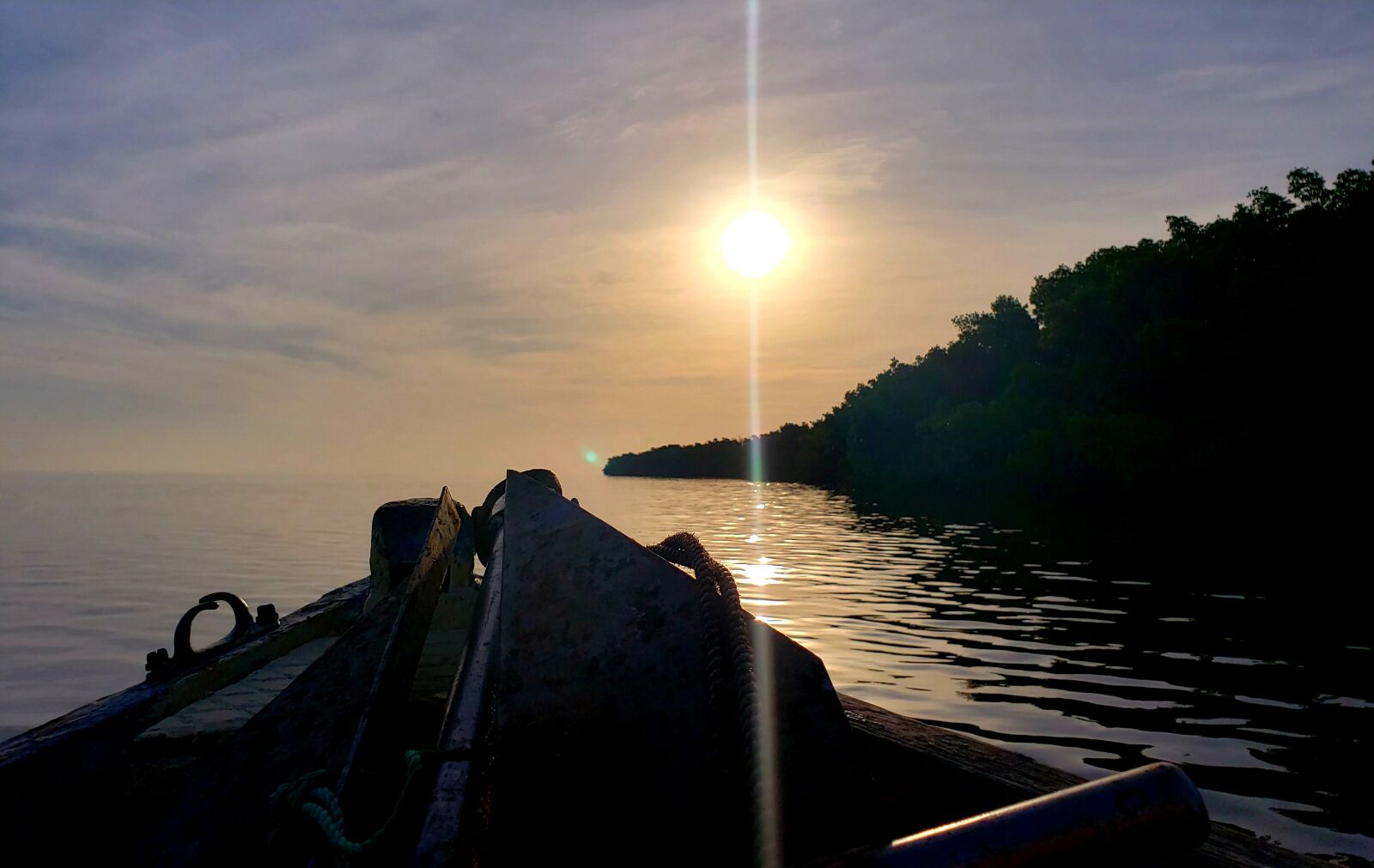 Samsung Galaxy S9+ sample photo. Dawn, boat, sea photography