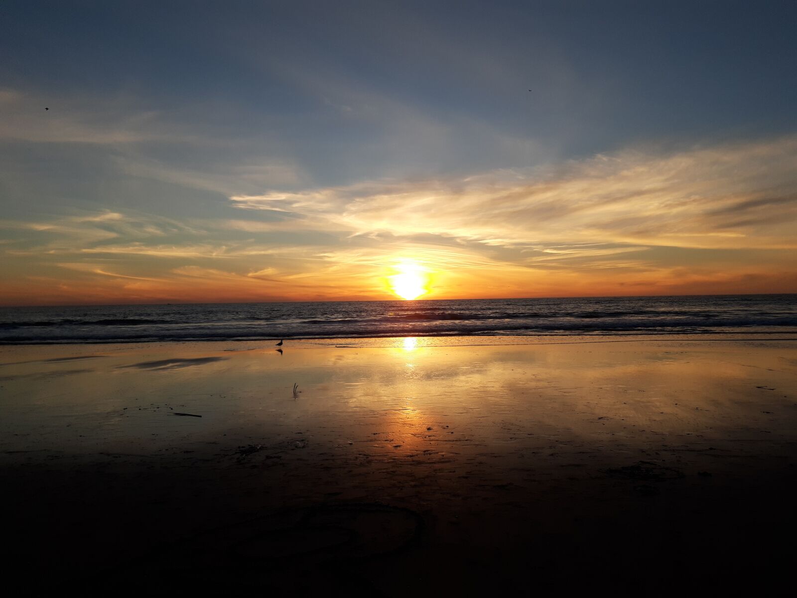 Samsung Galaxy A6 sample photo. Beach, sunset, ocean photography