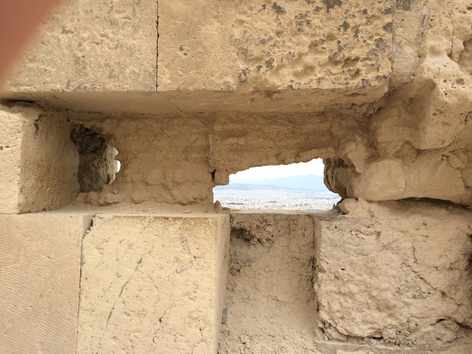 iPhone 5s back camera 4.12mm f/2.2 sample photo. Cave, the acropolis, hole photography
