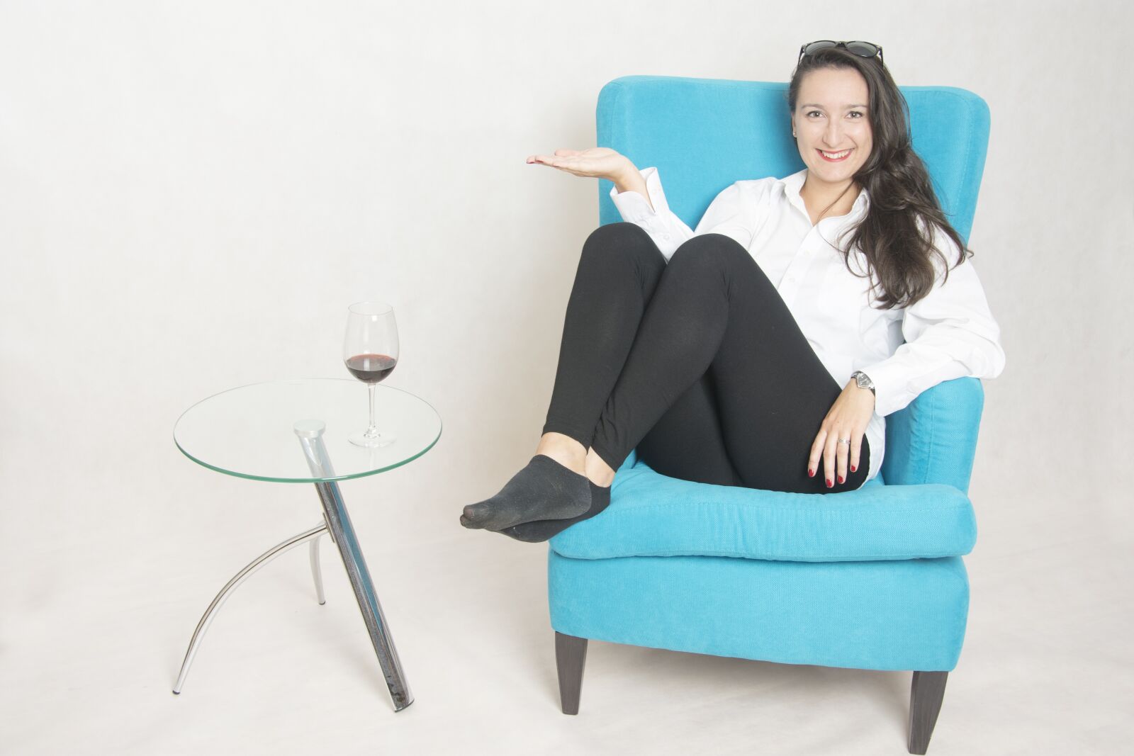 Nikon D7200 sample photo. Armchair, photo studio, beauty photography