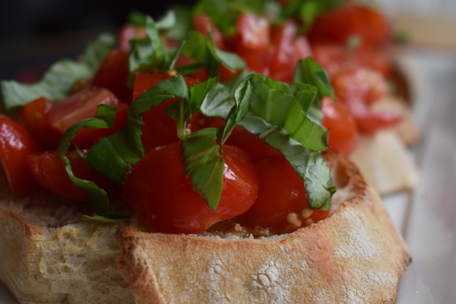 Nikon D3500 sample photo. Food, bruschetta, bread photography