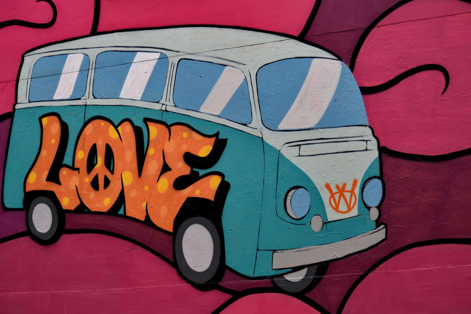 Nikon D5500 sample photo. Camper, car, colorful, drawing photography