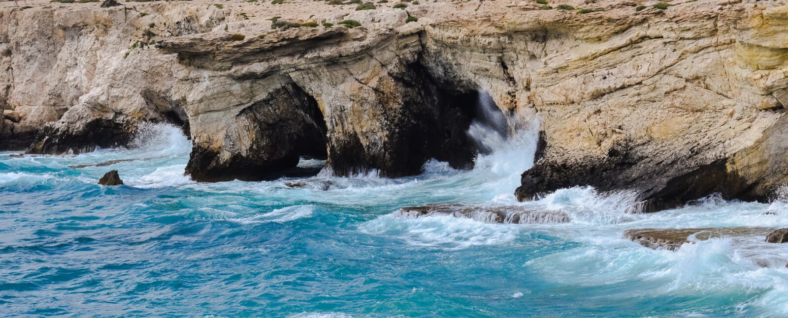 Nikon D3300 sample photo. Rocky coast, sea caves photography