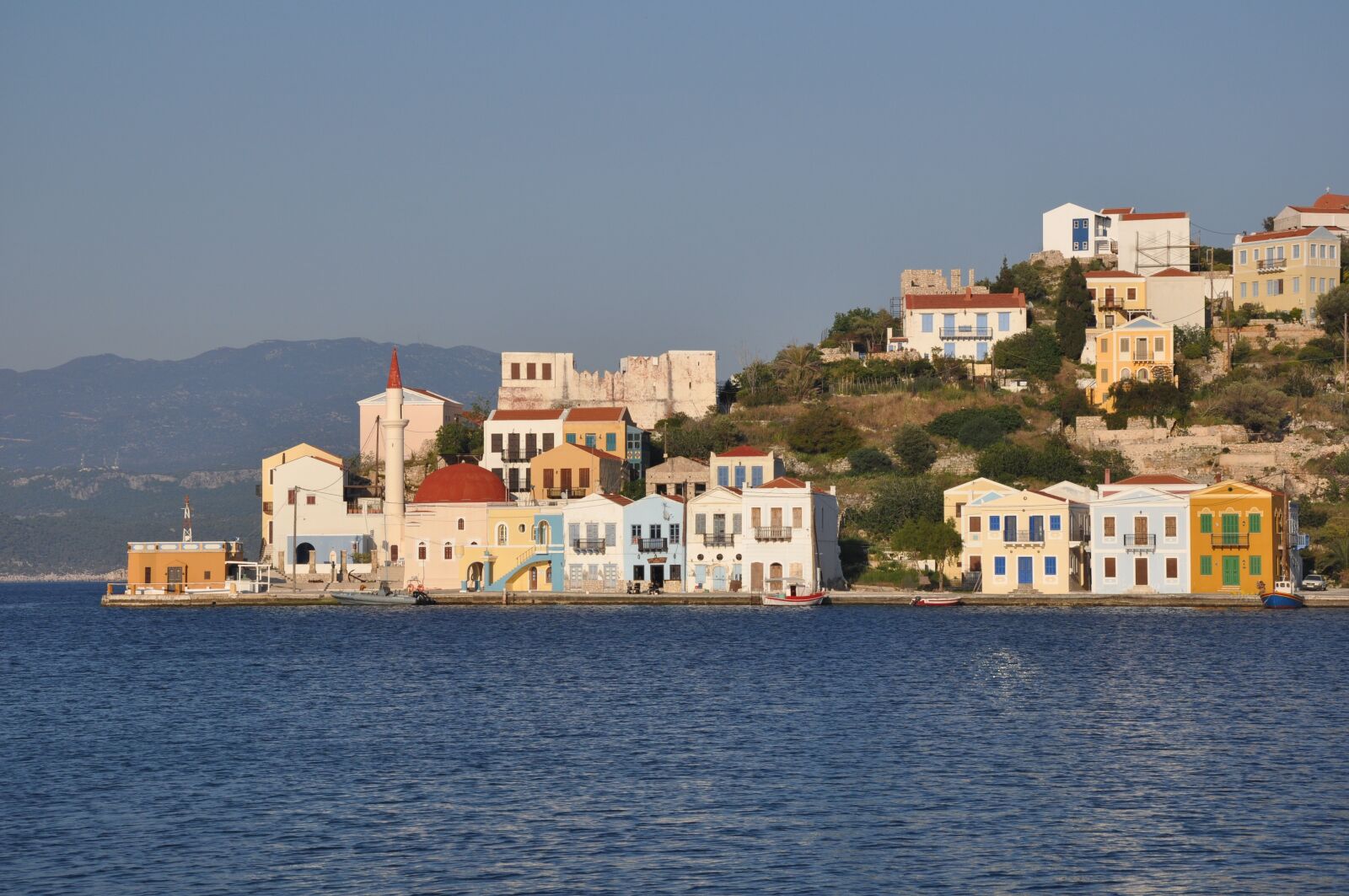 Nikon D90 sample photo. Kastelorizo, greece, port photography