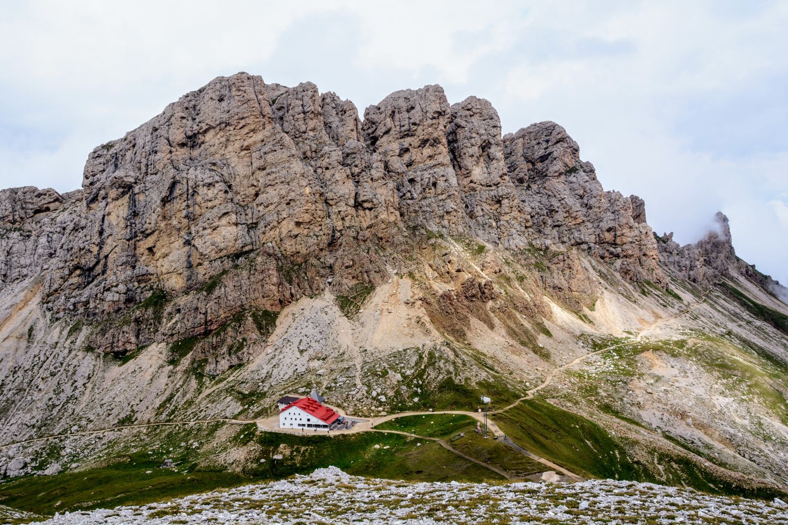 Nikon D7100 sample photo. Refuge, dolomites, mountain photography