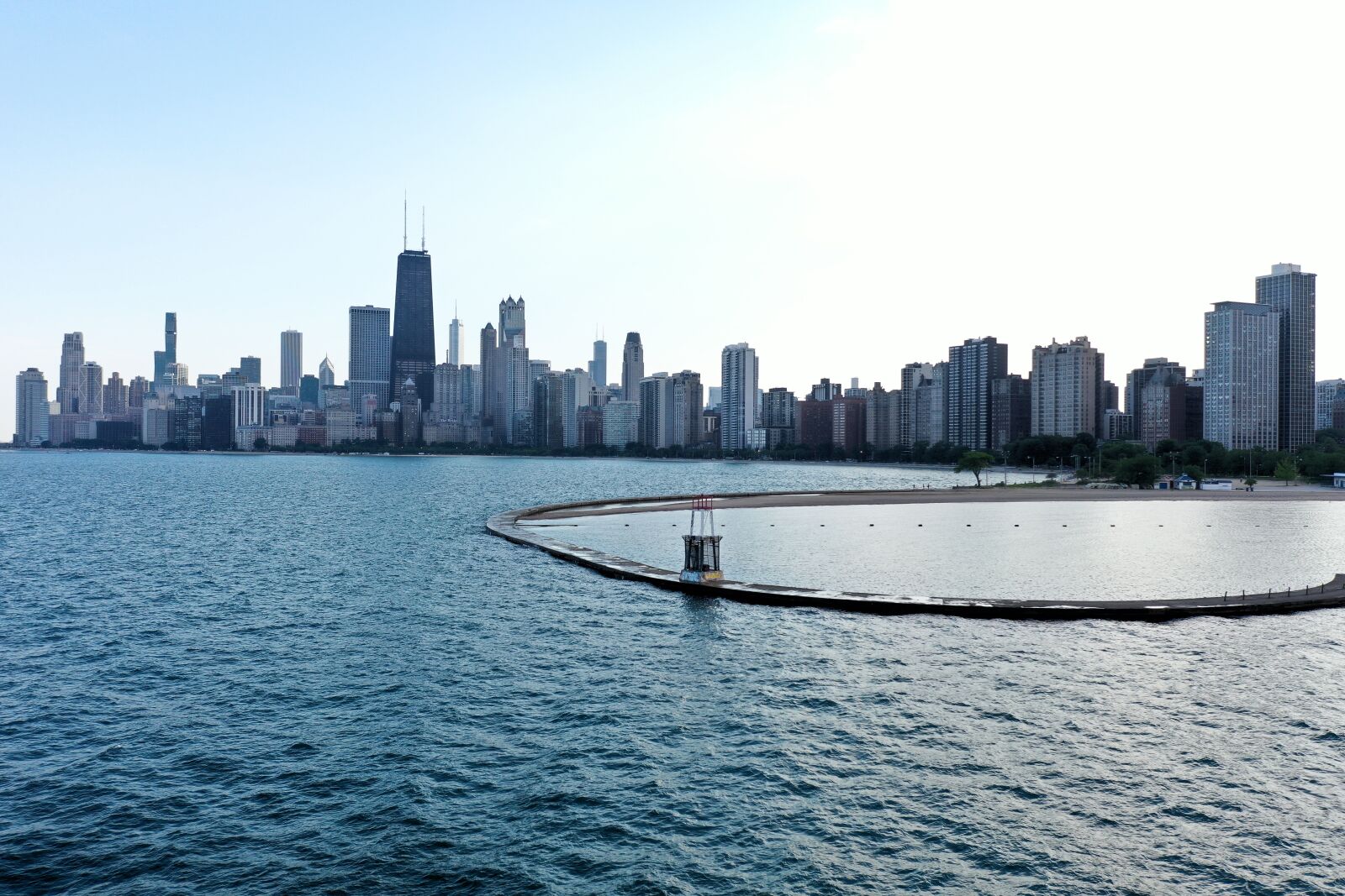Hasselblad L1D-20c sample photo. Lake michigan, chicago, skyline photography