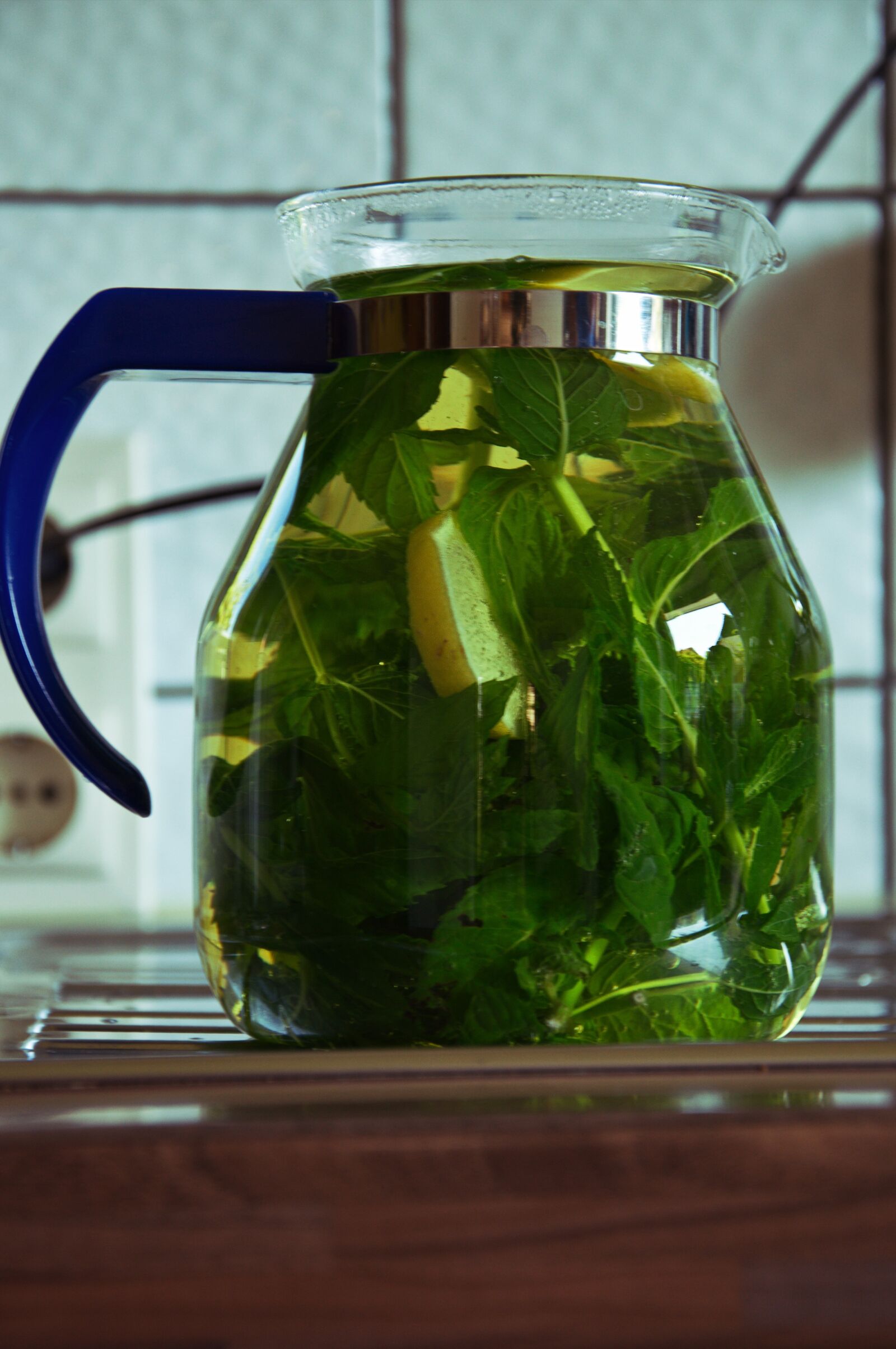 Nikon D90 sample photo. Tea, green, mint photography