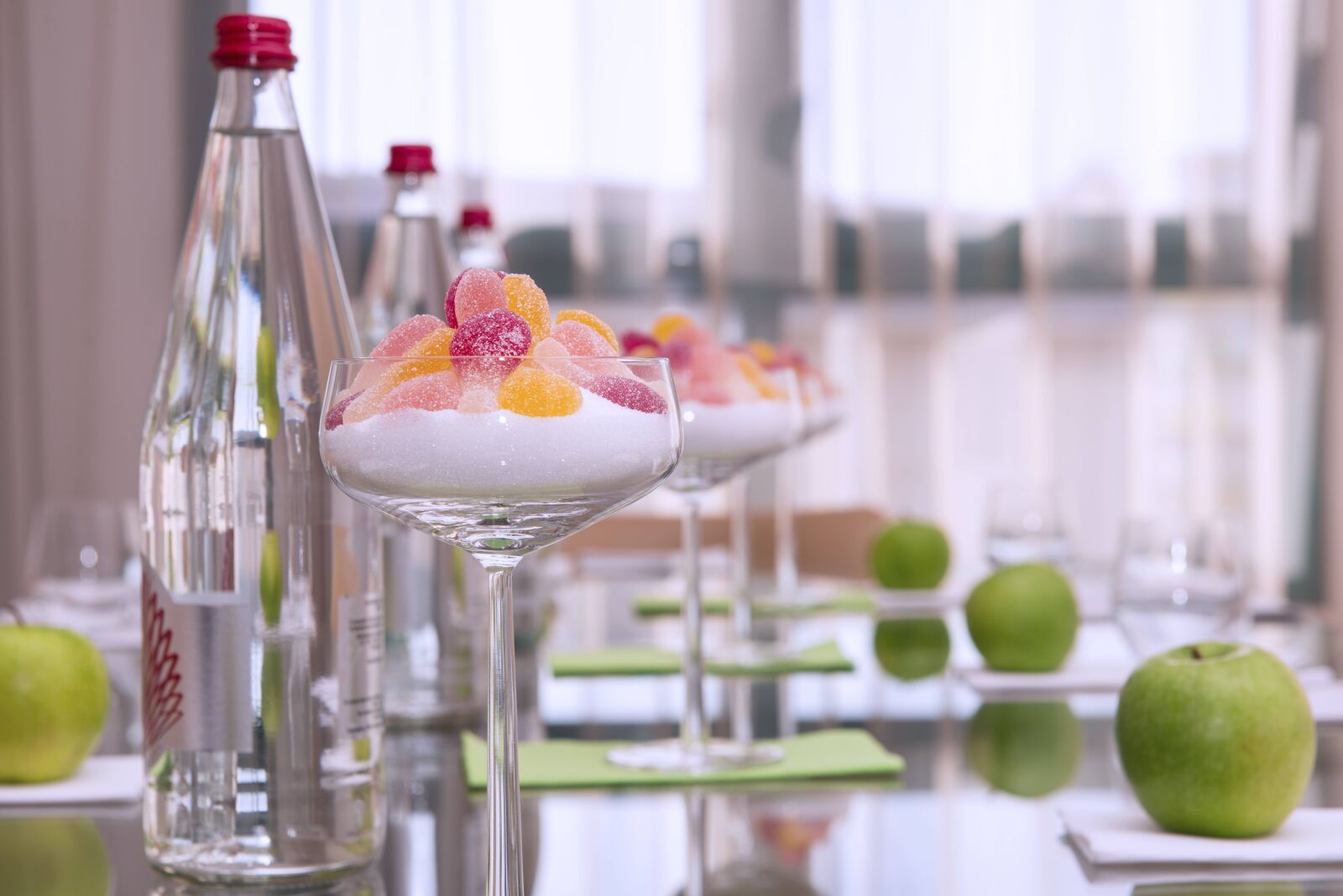 Nikon D800 sample photo. Glass, candy, apples photography