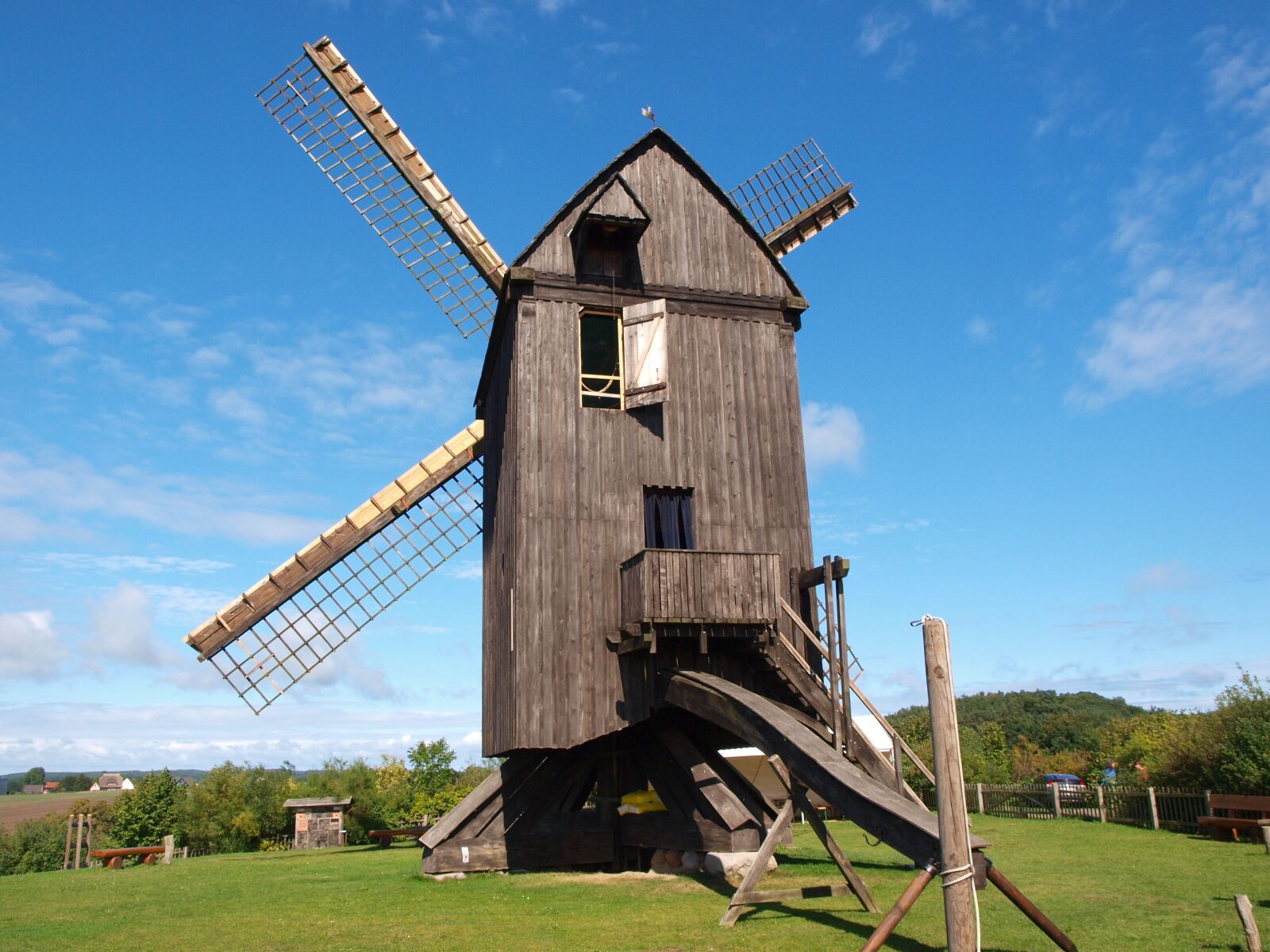 Olympus E-520 (EVOLT E-520) sample photo. Island, usedom, windmill photography