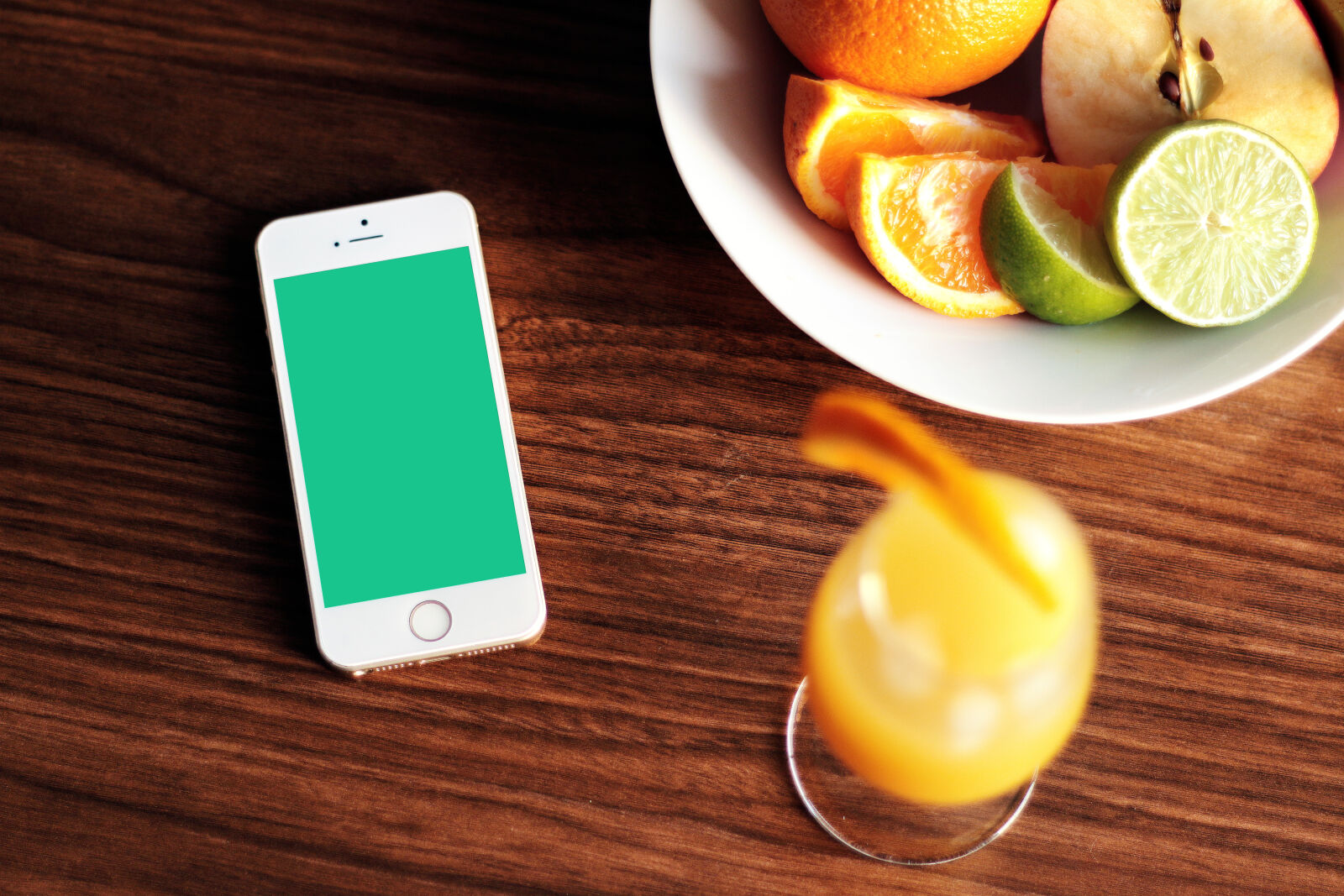 Canon EOS 70D + Canon EF 50mm F1.8 II sample photo. Apple, fruits, iphone, lemon photography