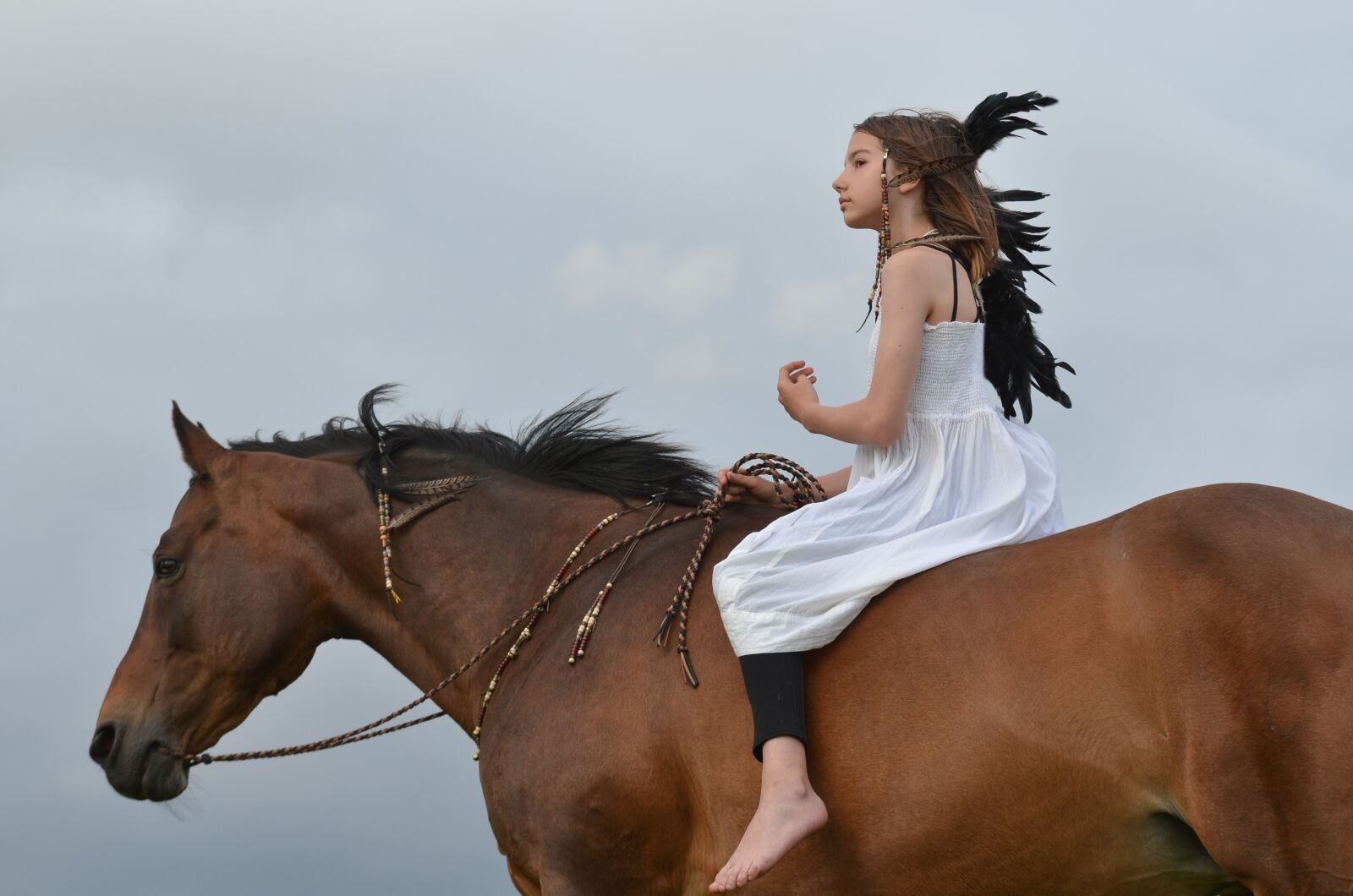 Nikon D5100 sample photo. Girl, rider, horse photography