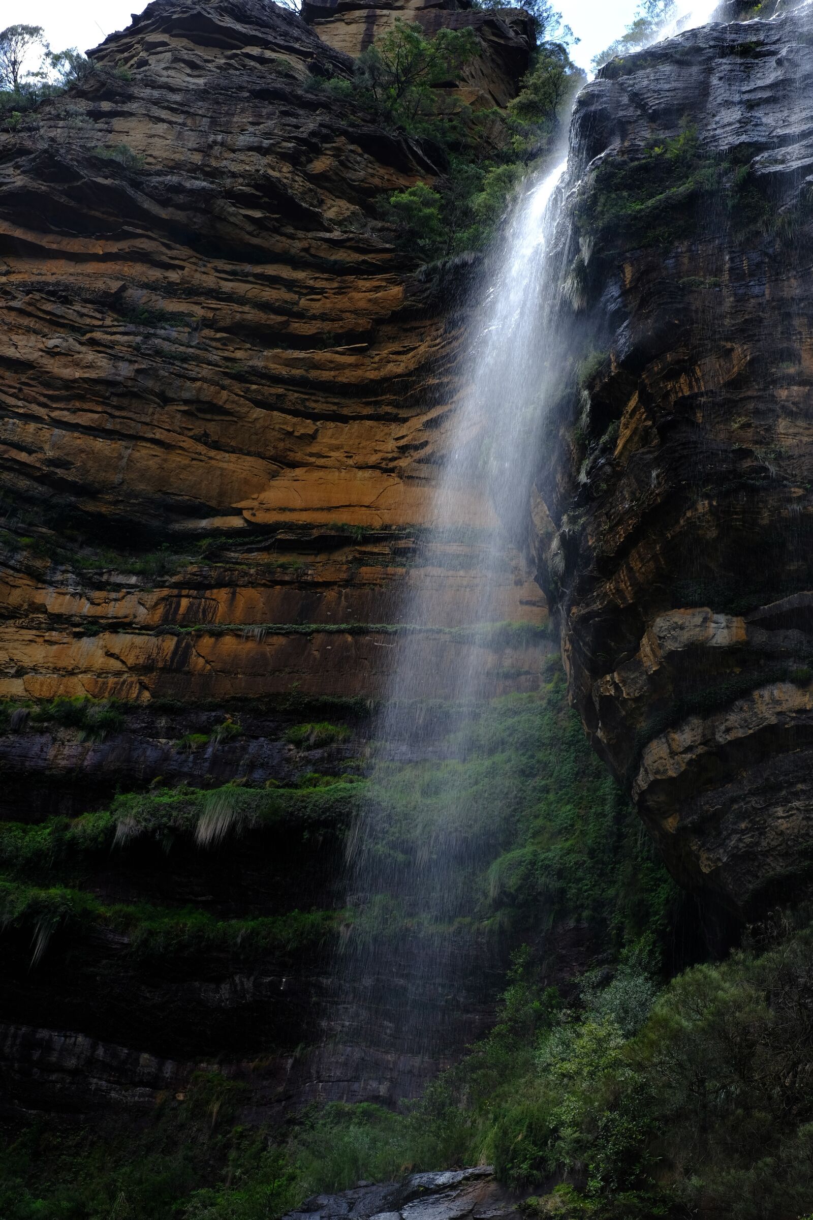Fujifilm X-T2 + Fujifilm XF 35mm F1.4 R sample photo. Waterfall, wentworth falls, wentworth photography