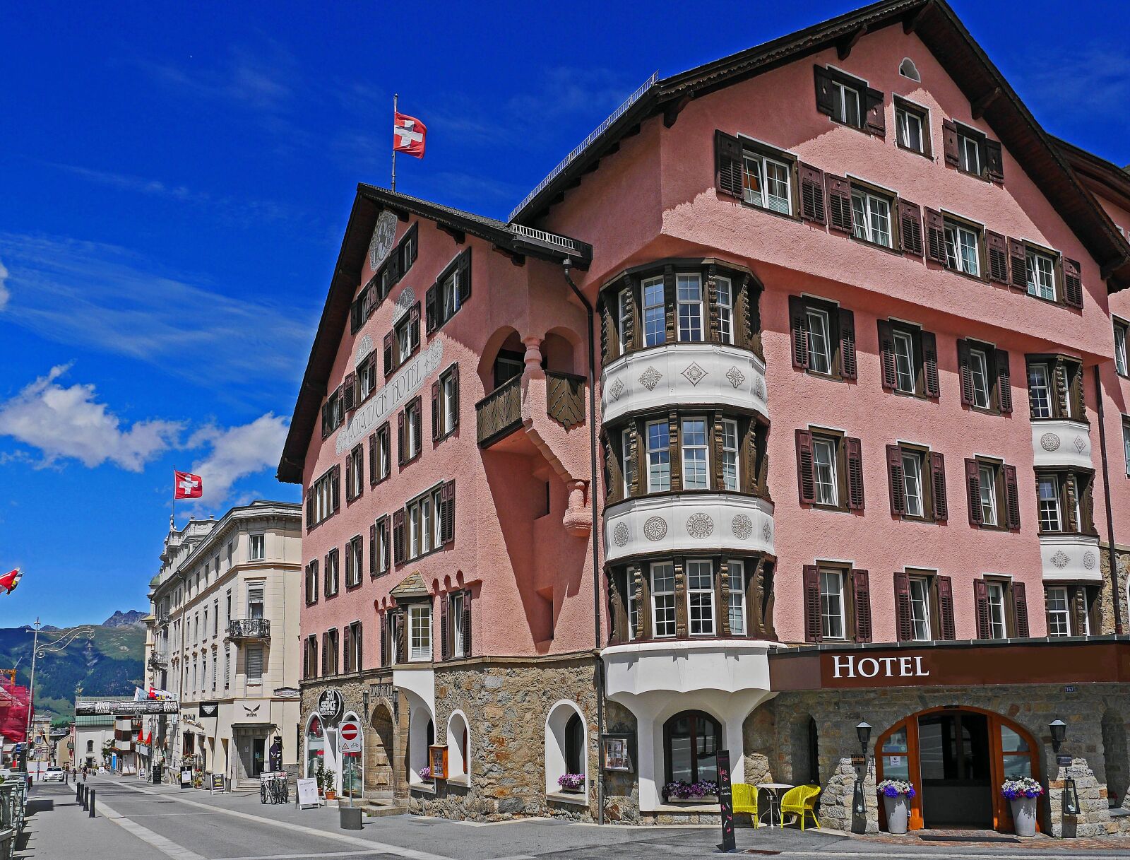 Panasonic Lumix DMC-GH3 sample photo. Pontresina, main road, engadin photography