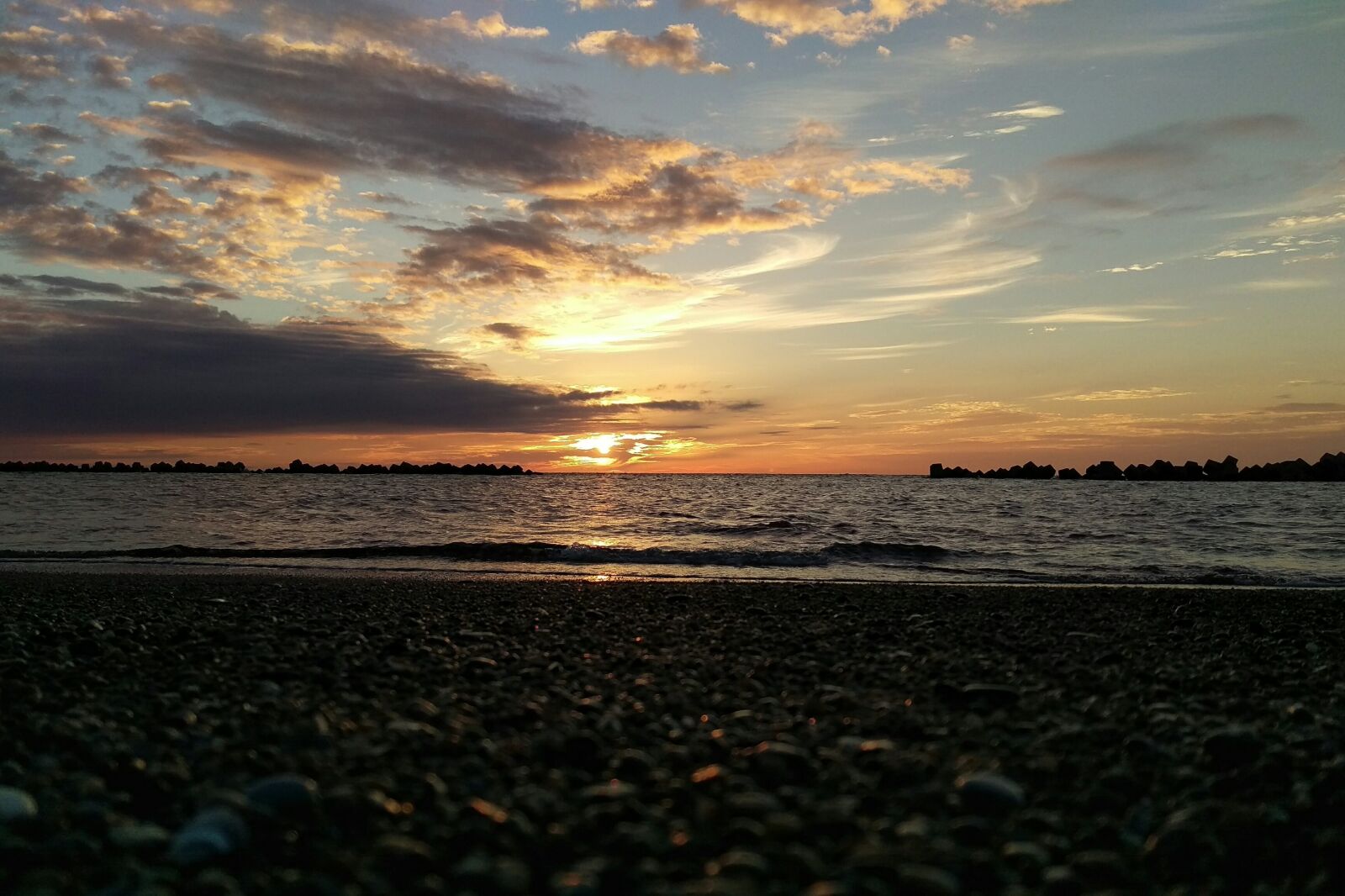 HTC HTV31 sample photo. Beach, sunset, landscape photography