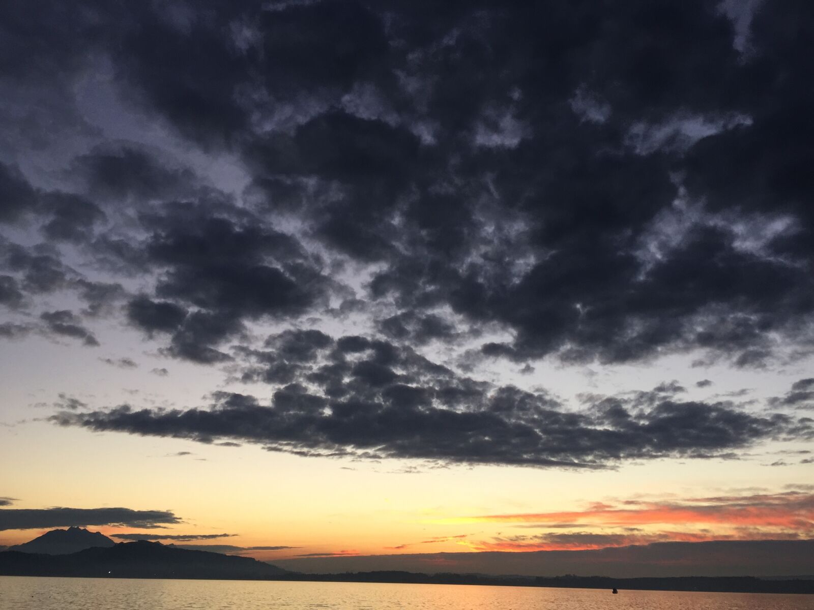 Apple iPhone 6 sample photo. Sunset, afterglow, switzerland photography