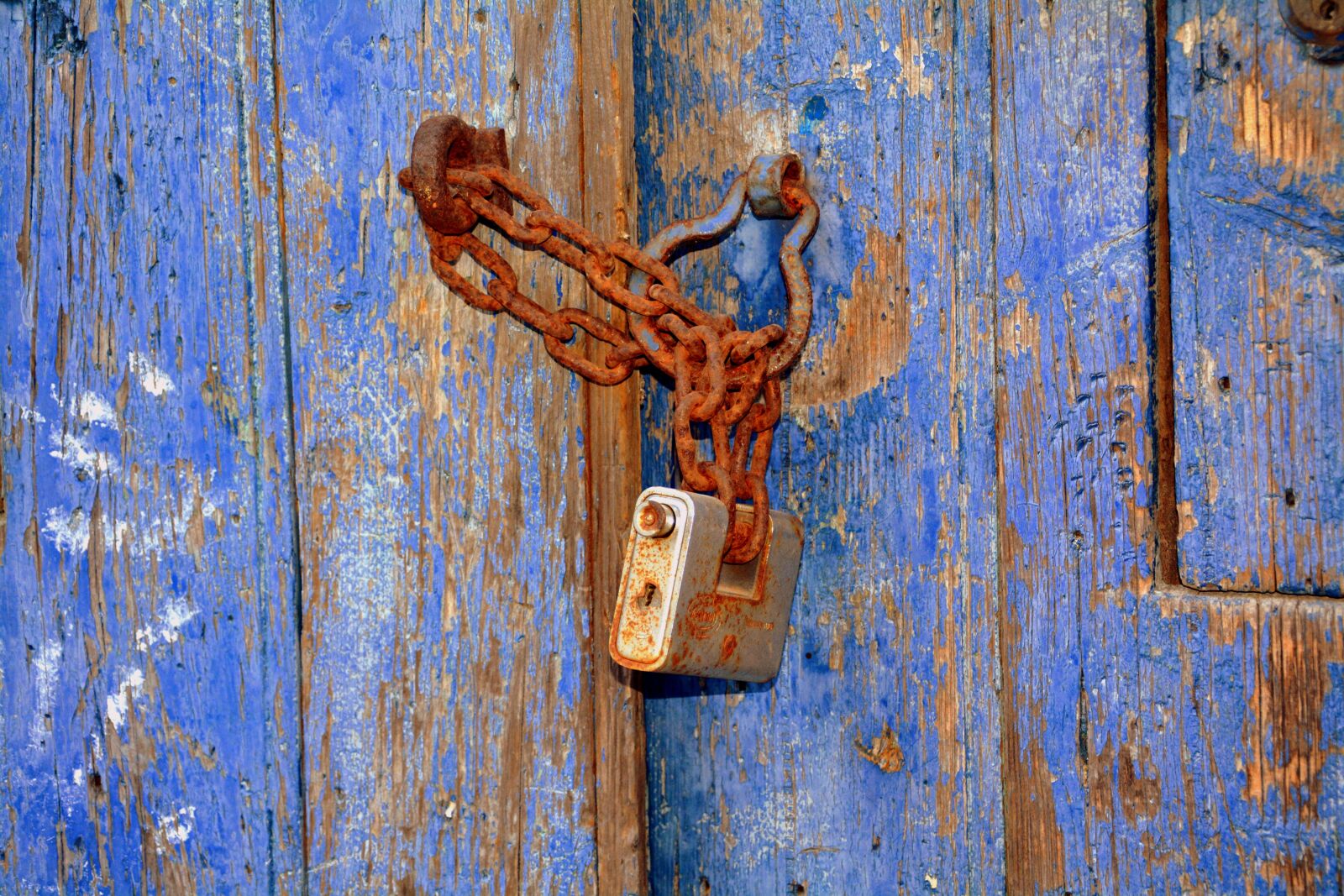 Nikon D7100 sample photo. Closed, chain, padlock photography