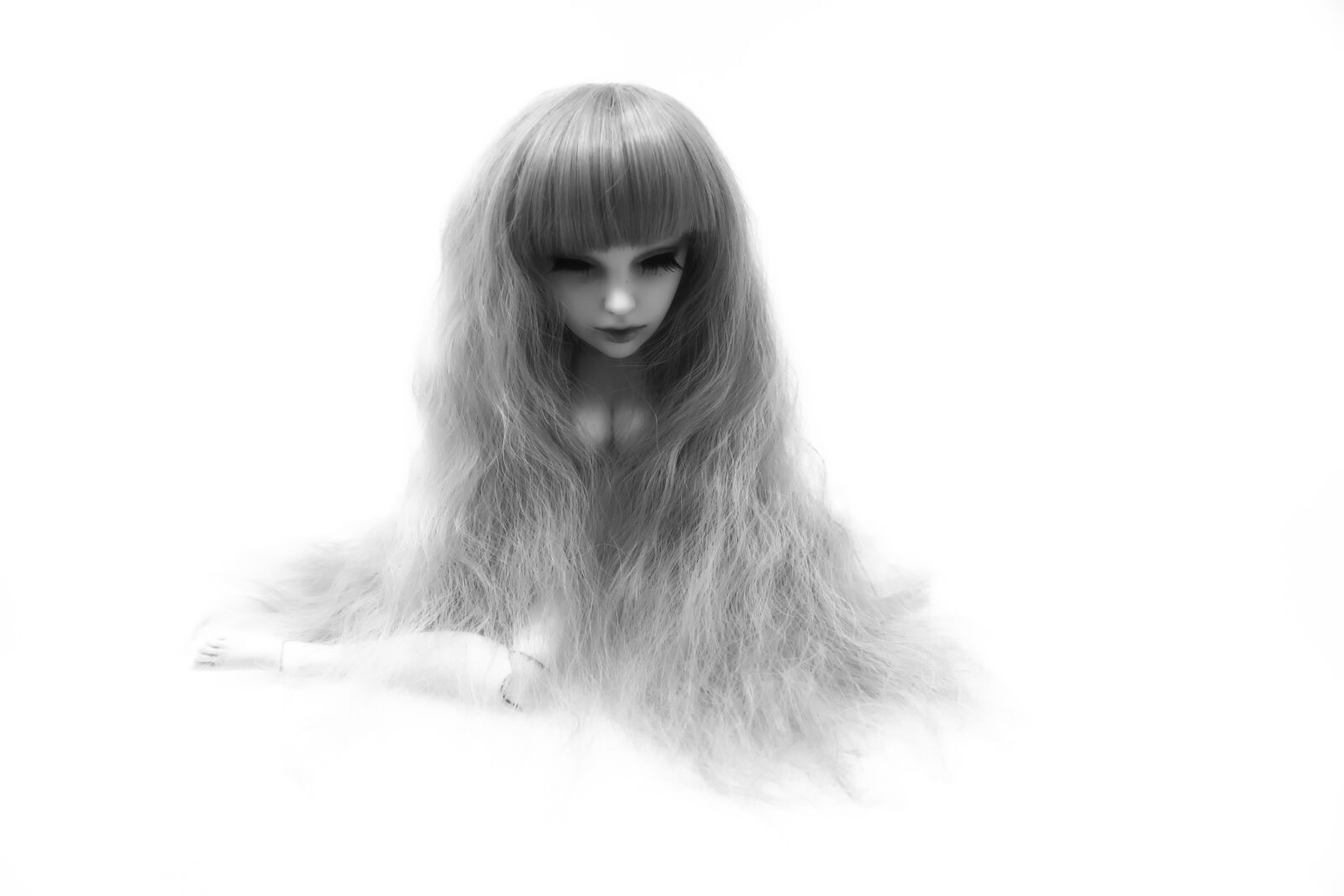 Canon EOS 7D sample photo. Doll, head, long hair photography