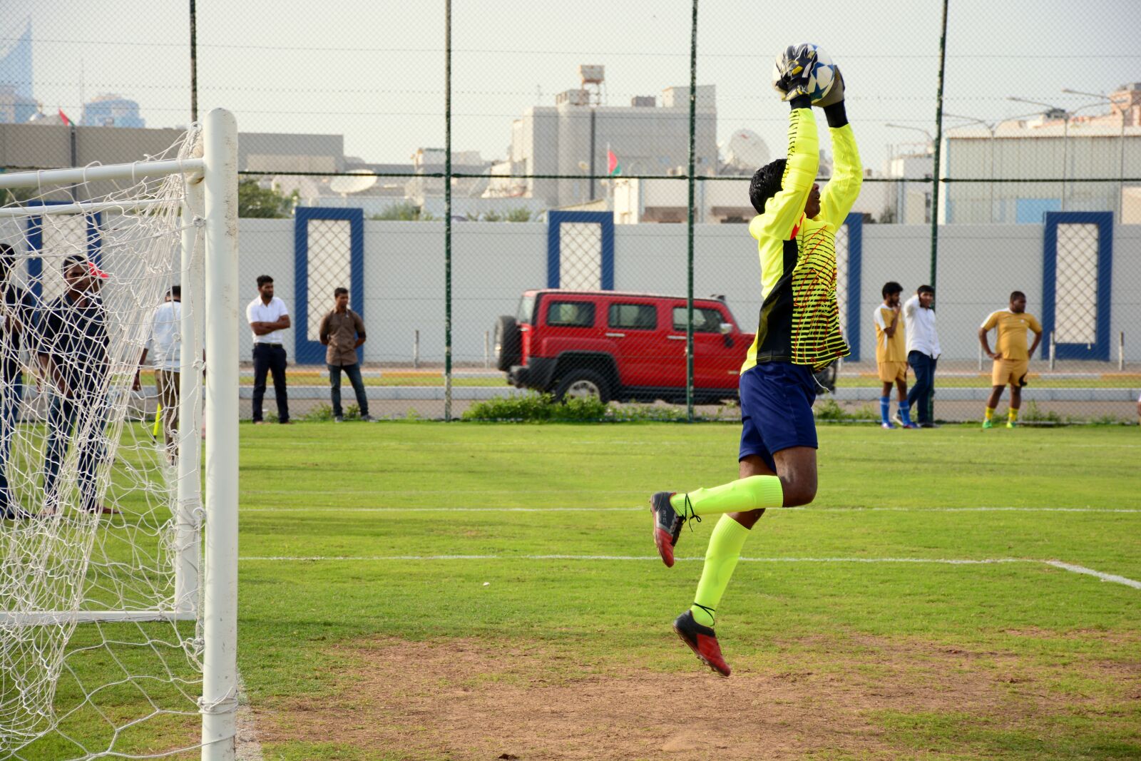 Nikon D7100 sample photo. Goal, football, game photography