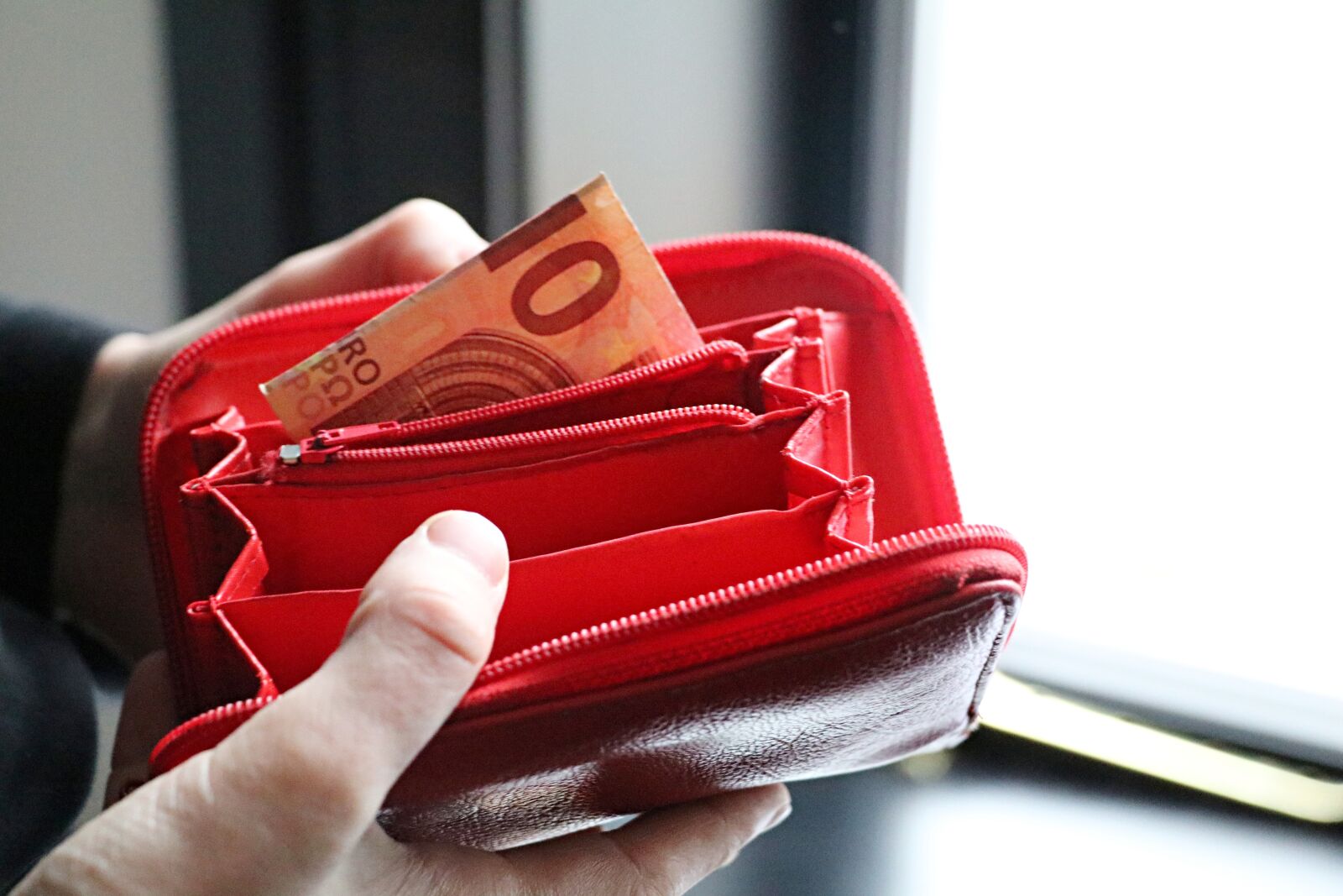 Canon EF-S 18-135mm F3.5-5.6 IS USM sample photo. Wallet, euro, money photography