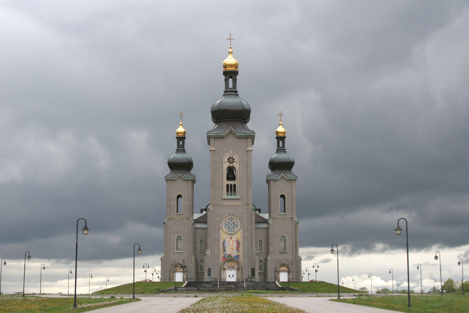 Canon EOS 20D sample photo. Orthodox, church, clouds photography