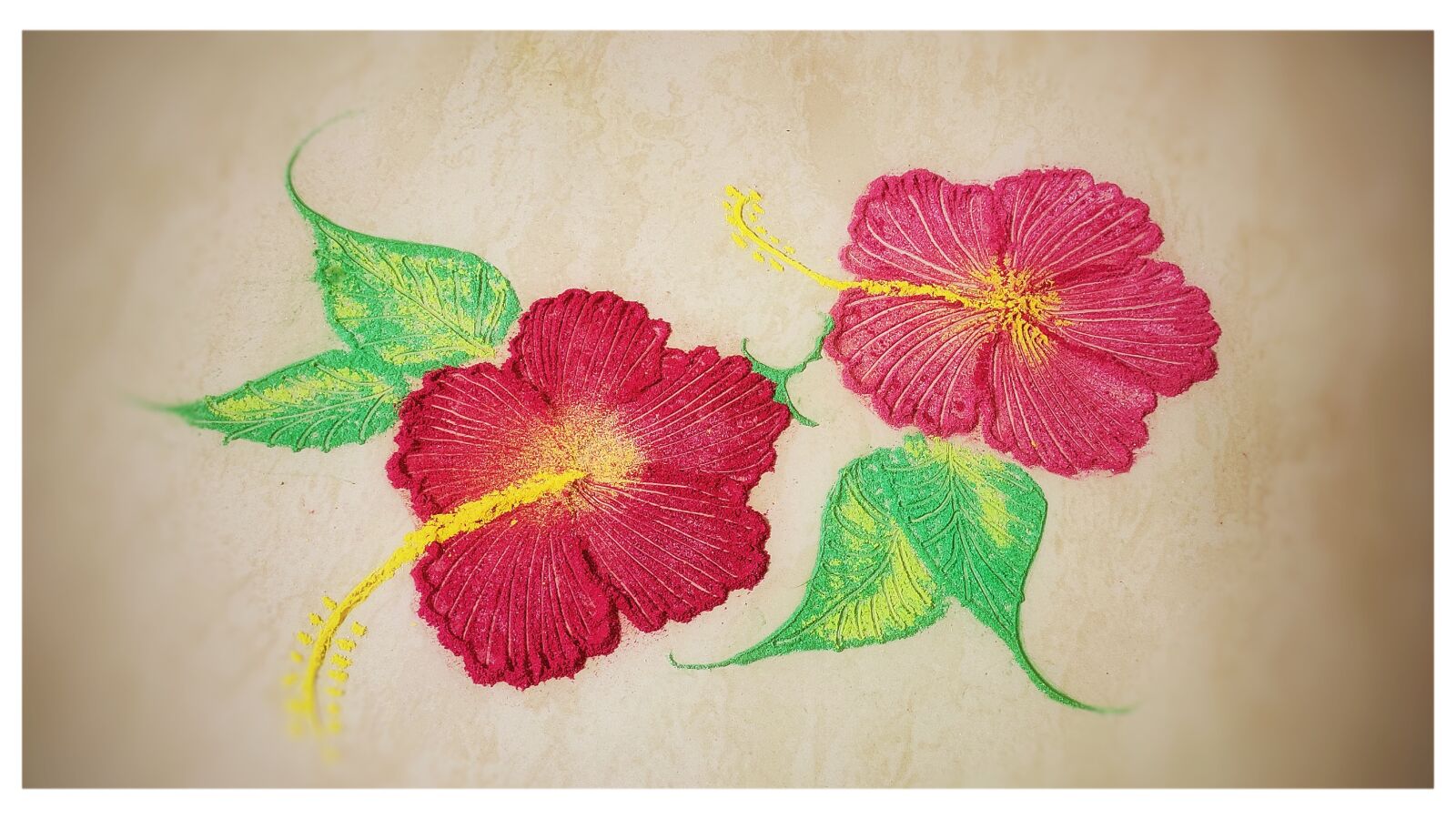 Xiaomi Redmi Note 7 Pro sample photo. Rangoli, flower rangoli, kolam photography