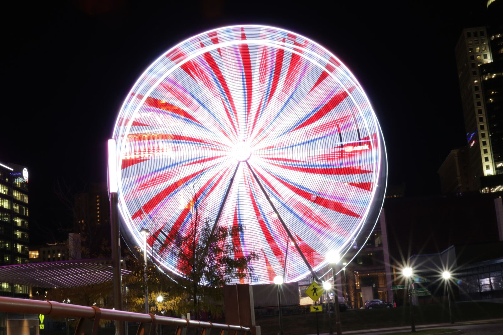 Canon EOS 80D sample photo. Ferris, wheel, night photography