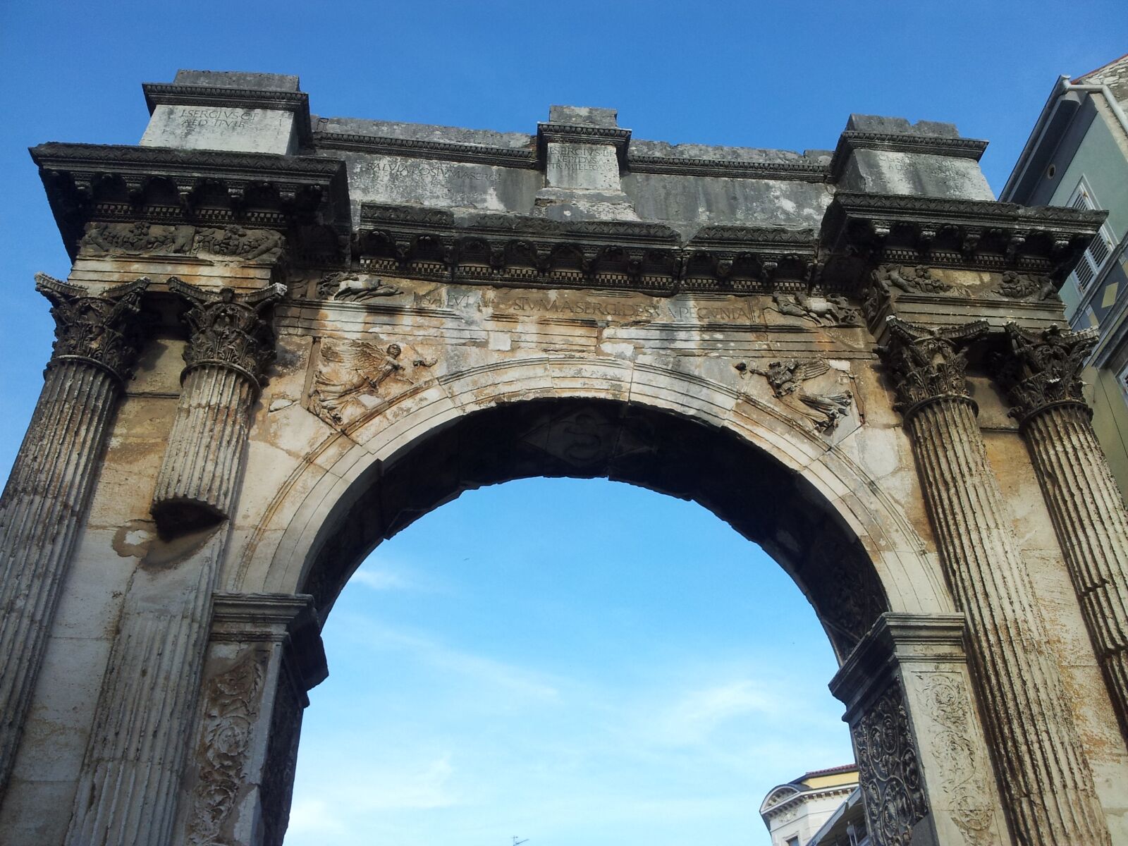 Samsung Galaxy S2 sample photo. Roman, arch, architecture photography