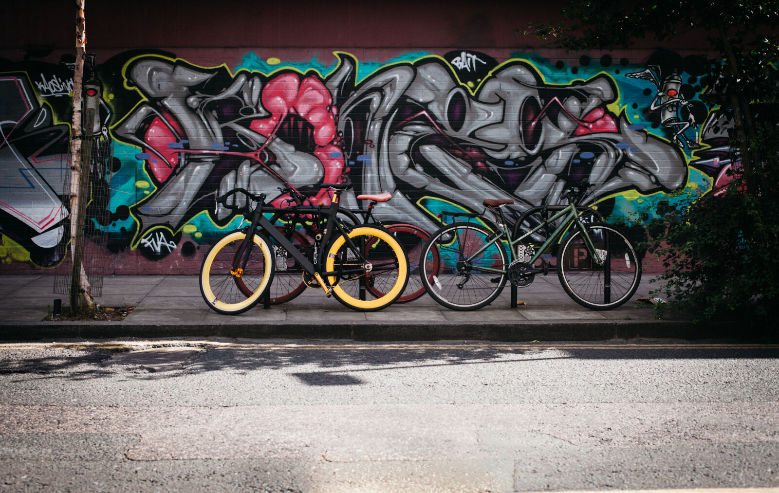 Canon EOS 5D Mark II sample photo. Black, and, yellow, fatbike photography