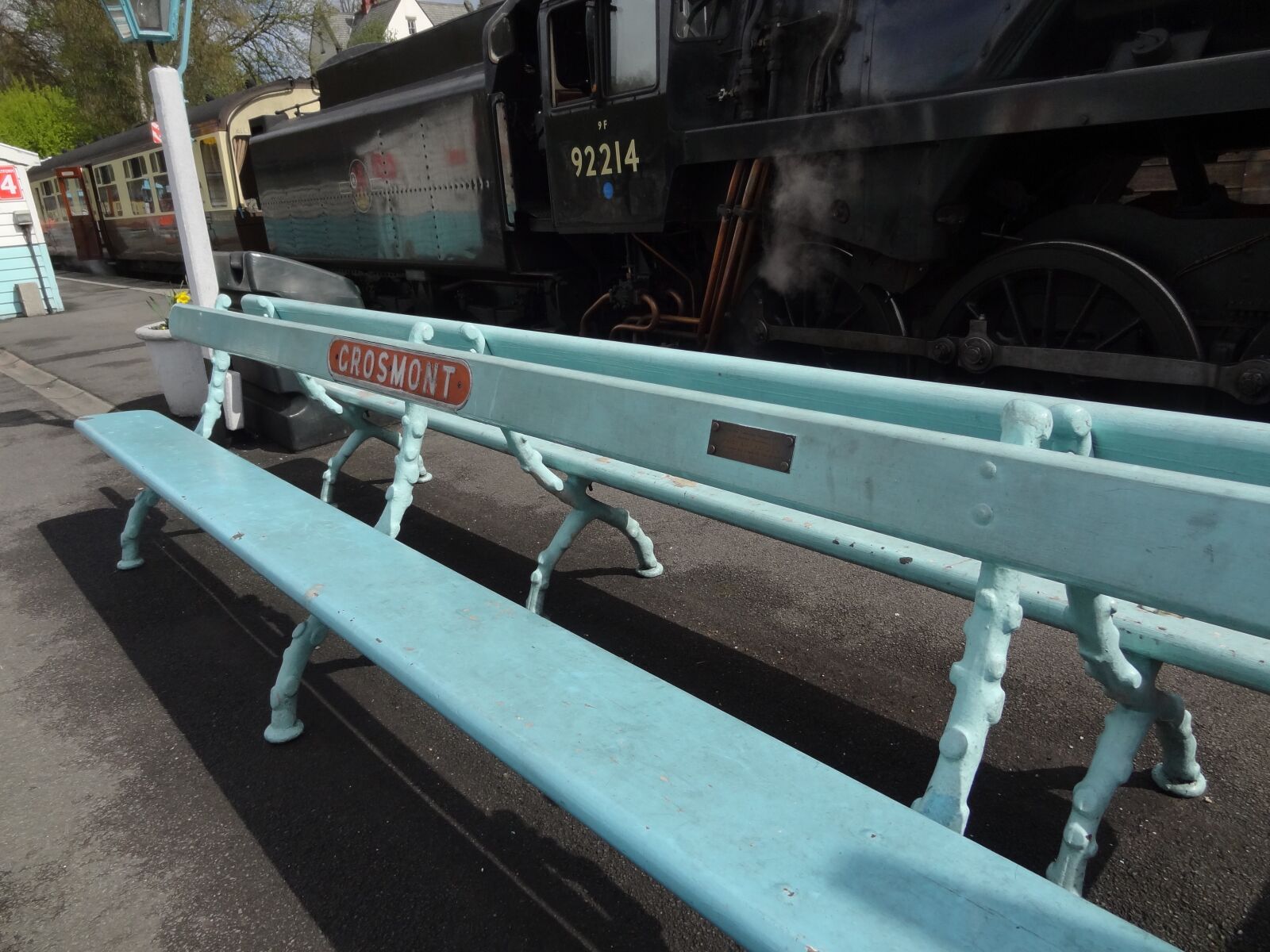 Sony Cyber-shot DSC-HX9V sample photo. North yorks, railway, bench photography