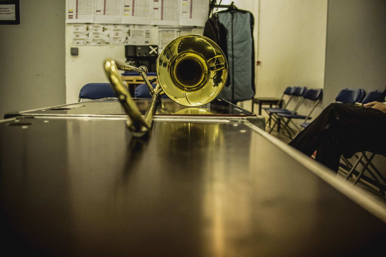 Canon EOS 5D Mark III + Canon EF 28-300mm F3.5-5.6L IS USM sample photo. Trombone, instrument, music photography
