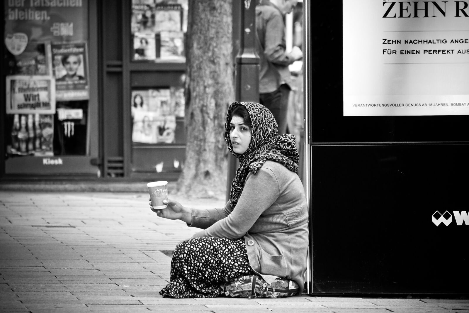 Olympus OM-D E-M10 sample photo. Human, road, woman photography